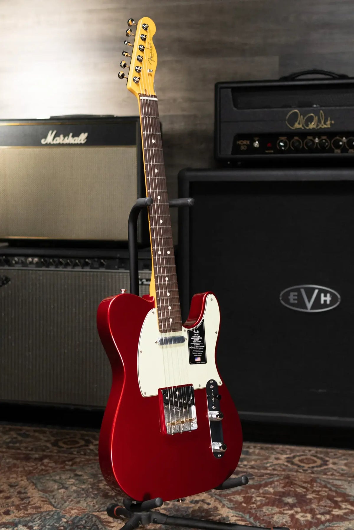 Fender Limited Edition American Professional Classic Telecaster Electric Guitar Featuring the Fender Silent System - Candy Apple Red with Gig Bag