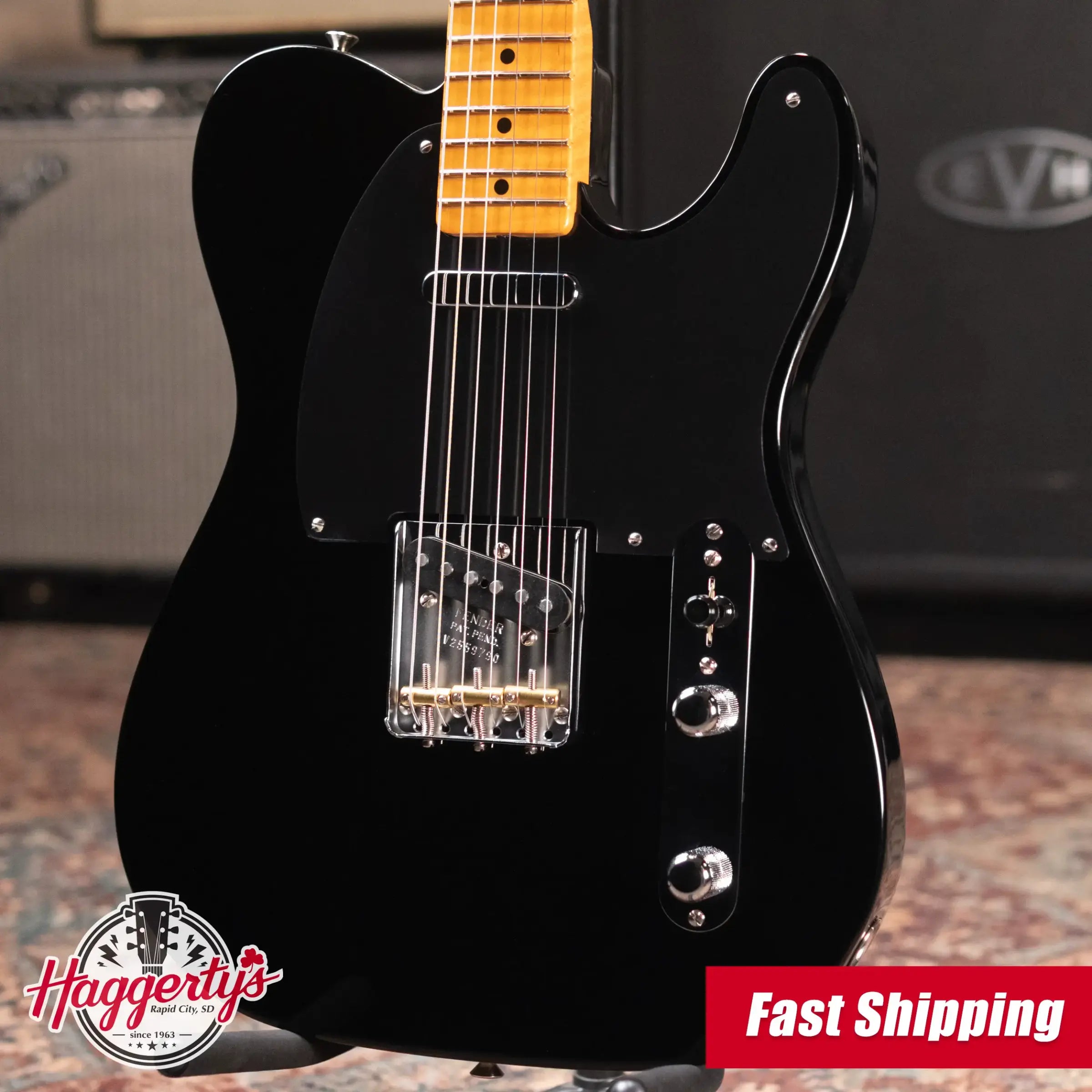 Fender Limited Edition American Vintage II 1951 Telecaster Electric Guitar - Black with Hardshell Case