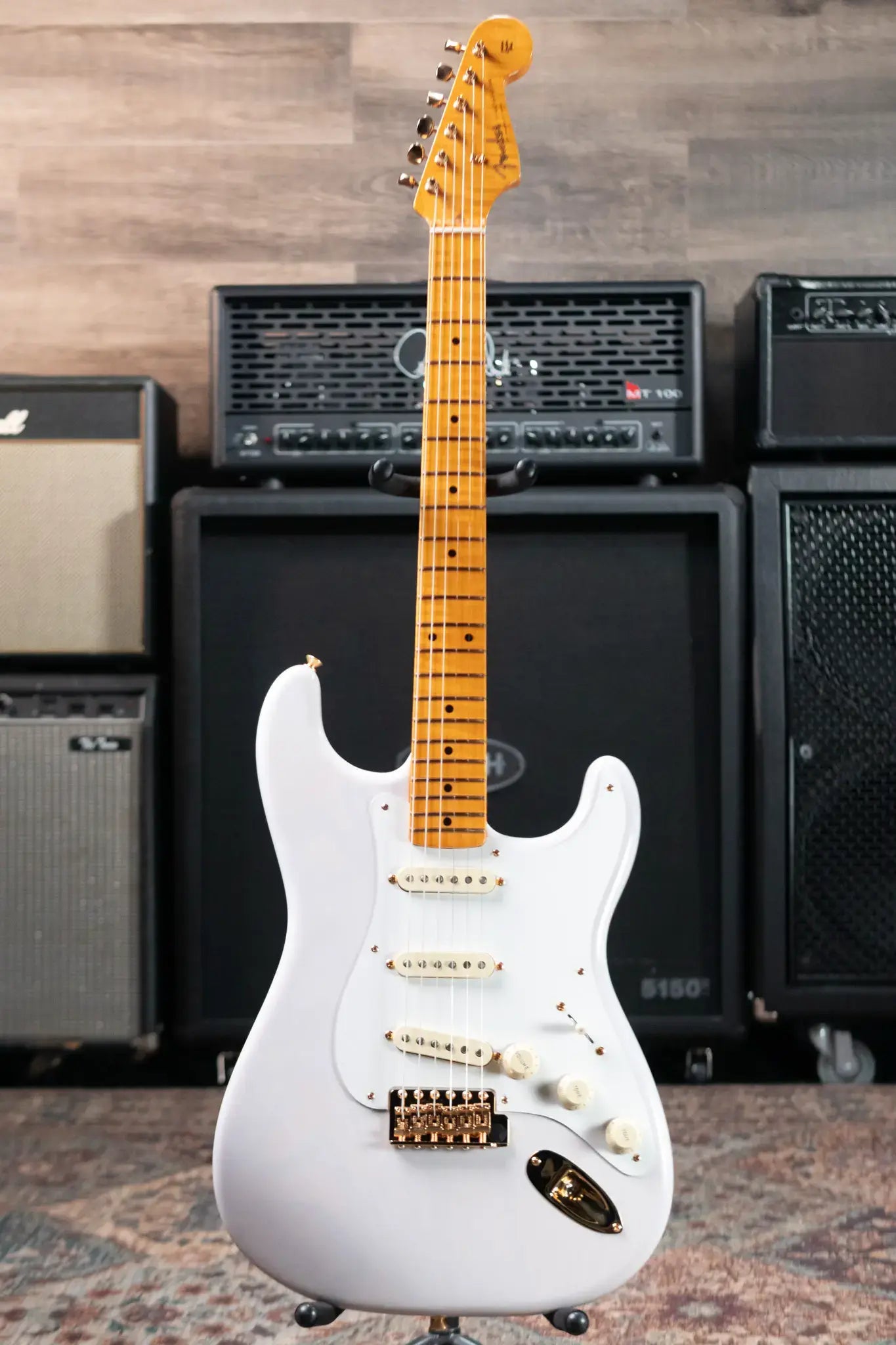 Fender Limited Edition American Vintage II 1957 Stratocaster Electric Guitar - White Blonde with Hardshell Case