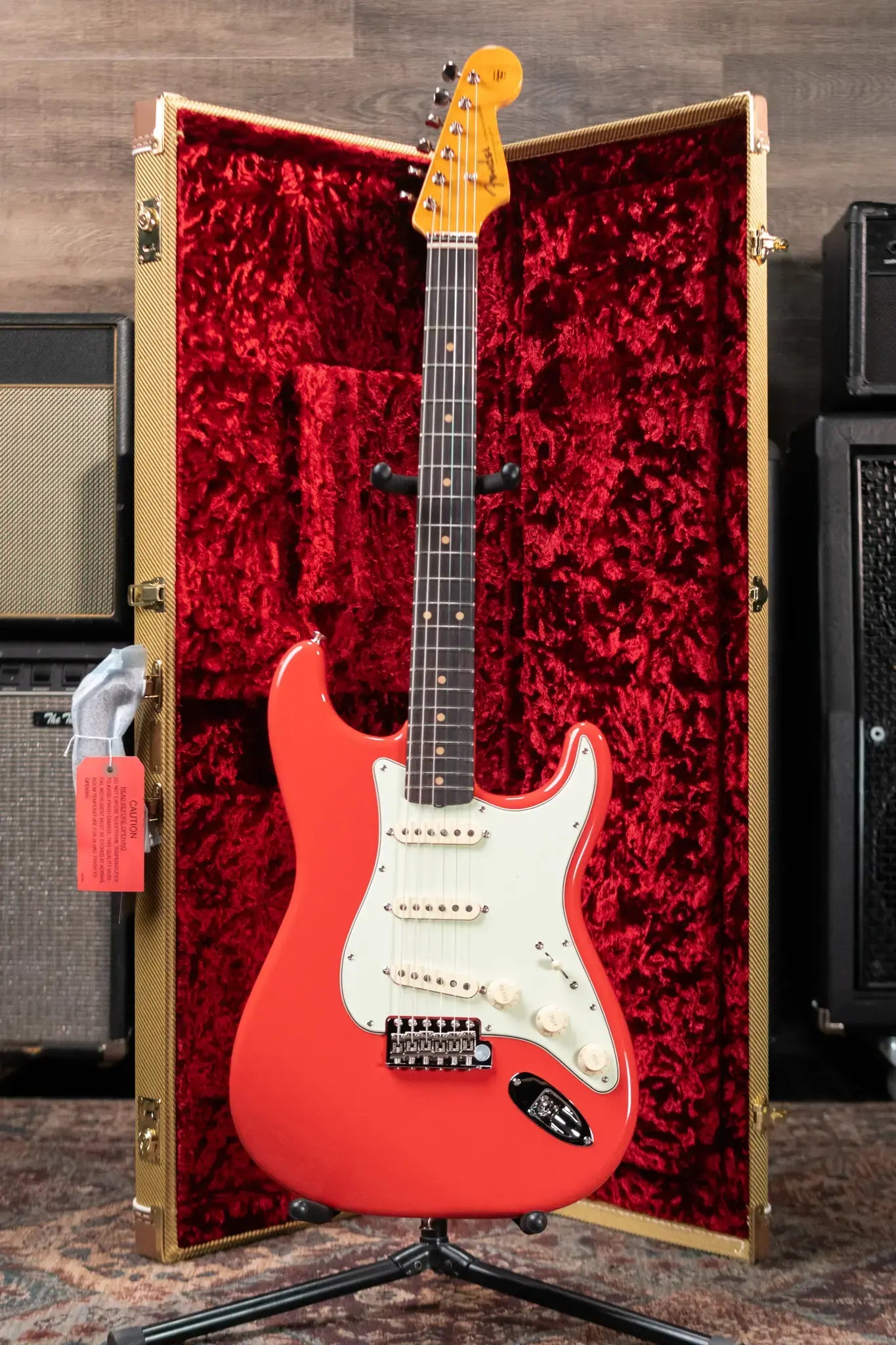 Fender Limited Edition American Vintage II '61 Stratocaster Electric Guitar, Rosewood Fingerboard - Fiesta Red with Hardshell Case