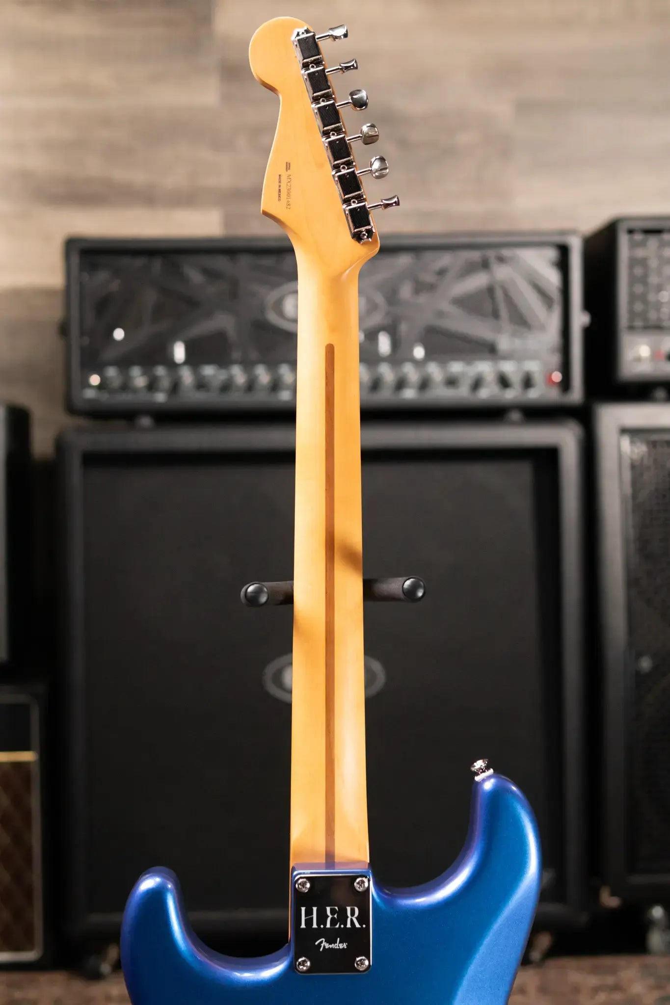 Fender Limited Edition H.E.R. Stratocaster Electric Guitar, Blue Marlin with Gig Bag - Used