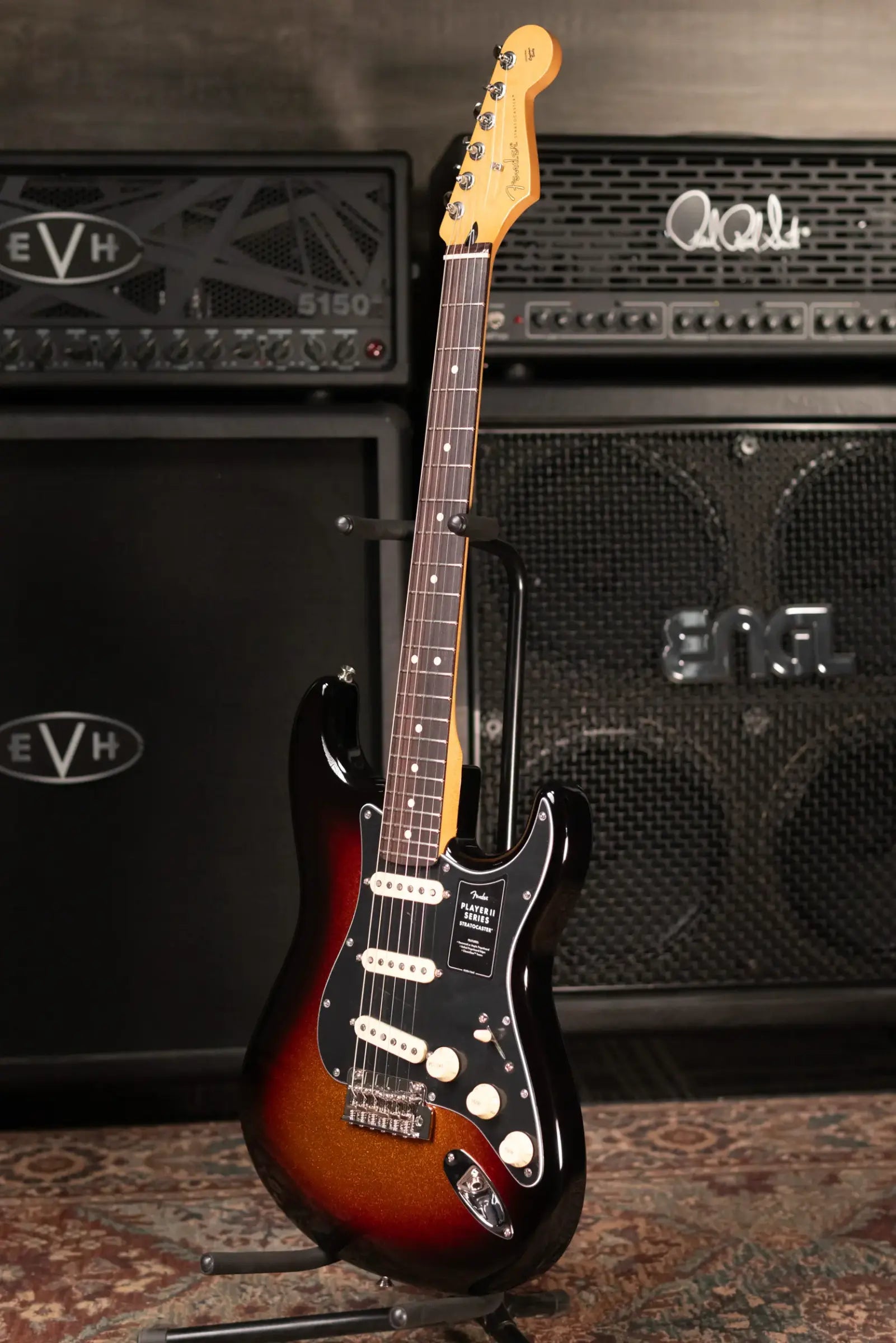 Fender Limited Edition Player II Stratocaster, Rosewood Fingerboard Electric Guitar - Sparkle 3-Color Sunburst