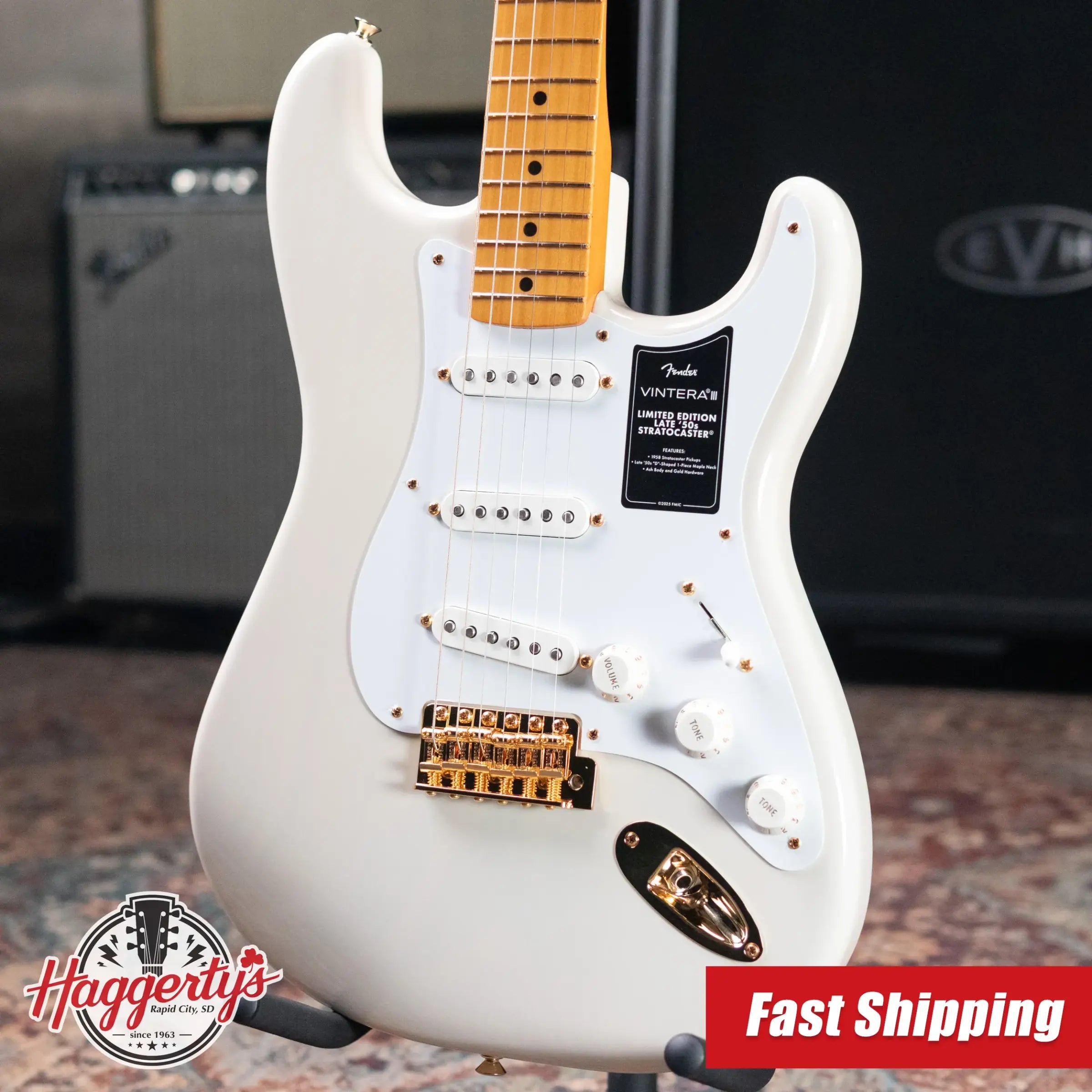 Fender Limited Edition Vintera III Late '50s Stratocaster - White Blonde with Gig Bag