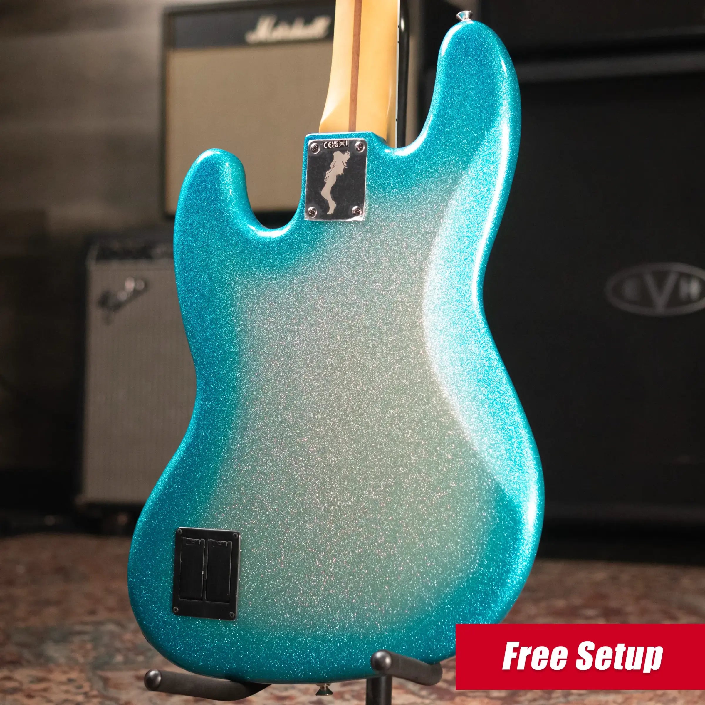 Fender Limited Player Plus X Blu DeTiger Jazz Bass - Sky Burst Sparkle with Gig Bag