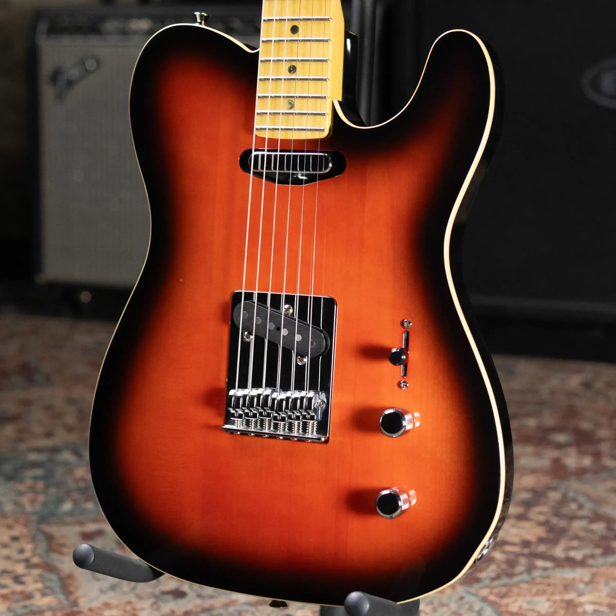 Fender MIJ Aerodyne Special Telecaster Electric Guitar - Hot Rod Burst with Hardshell Case - Used