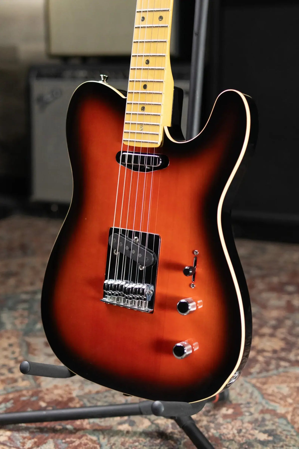 Fender MIJ Aerodyne Special Telecaster Electric Guitar - Hot Rod Burst with Hardshell Case - Used