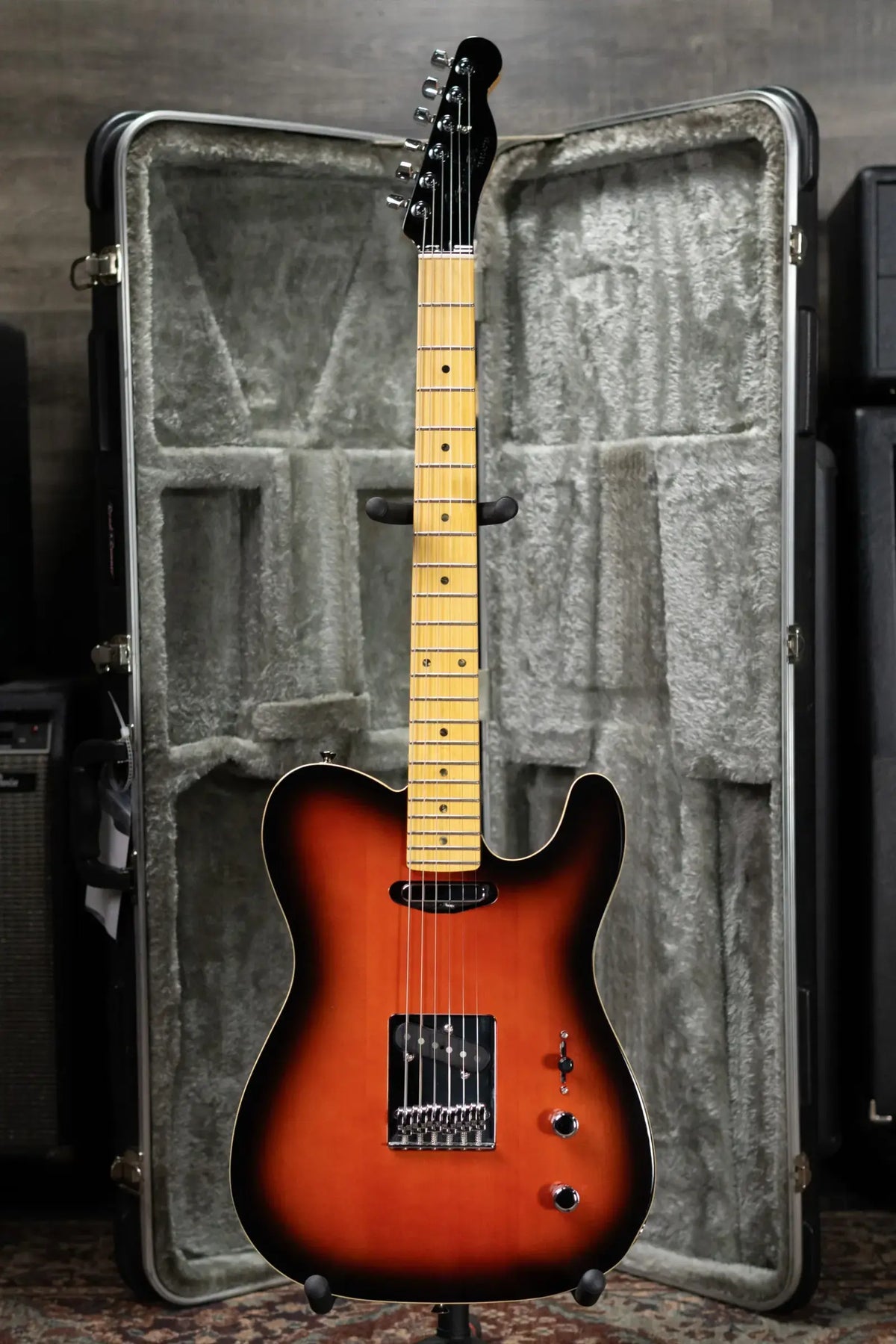 Fender MIJ Aerodyne Special Telecaster Electric Guitar - Hot Rod Burst with Hardshell Case - Used