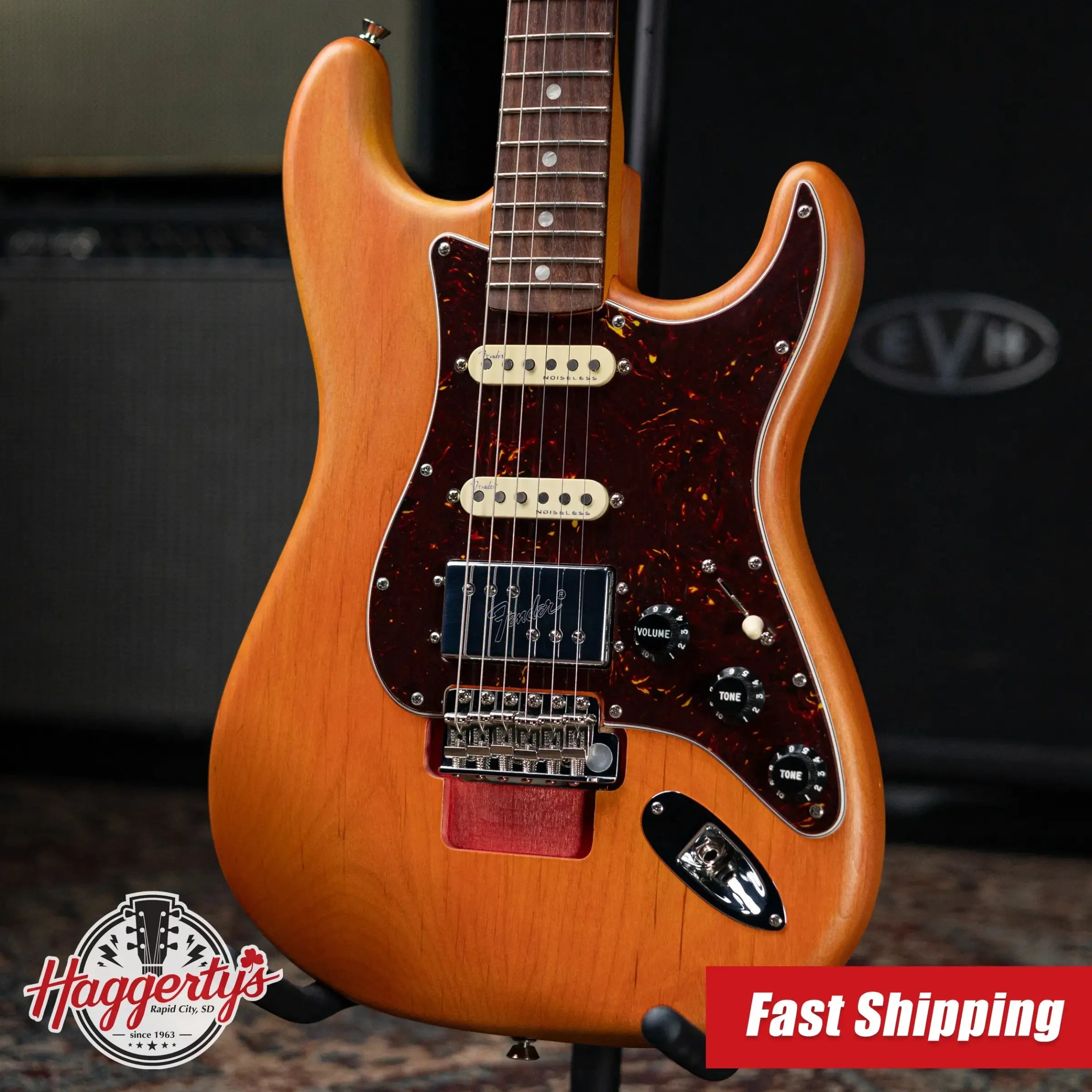Fender Michael Landau Coma Stratocaster - Coma Red with Vintage-Style Navy Blue Hardshell Case - Demo
