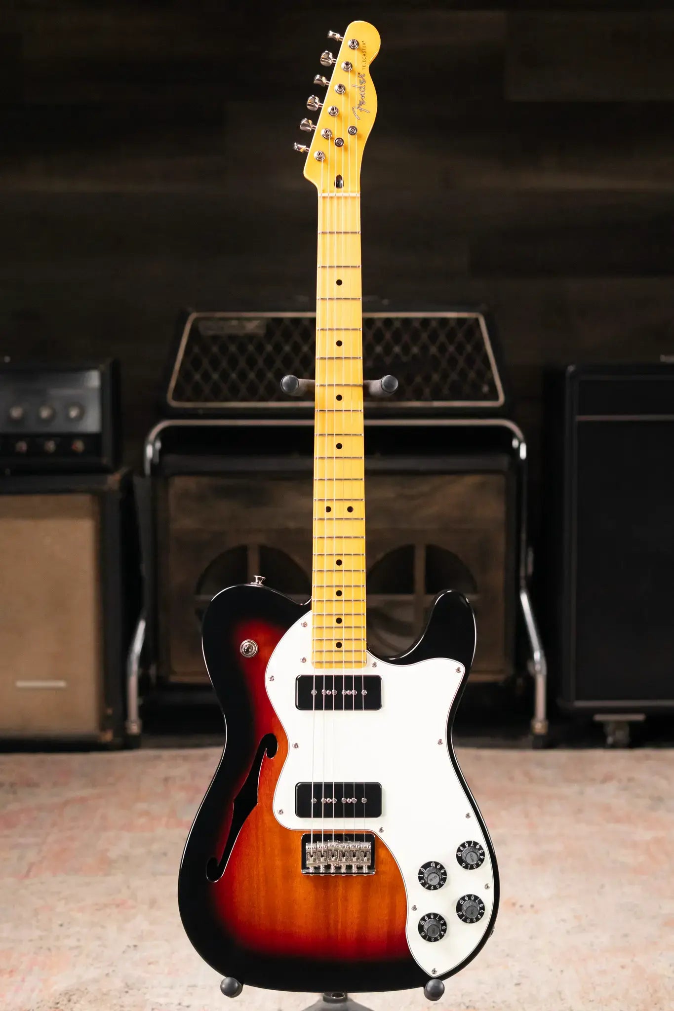 Fender Modern Player Telecaster Thinline Deluxe Electric Guitar - 3-Color Sunburst - Used