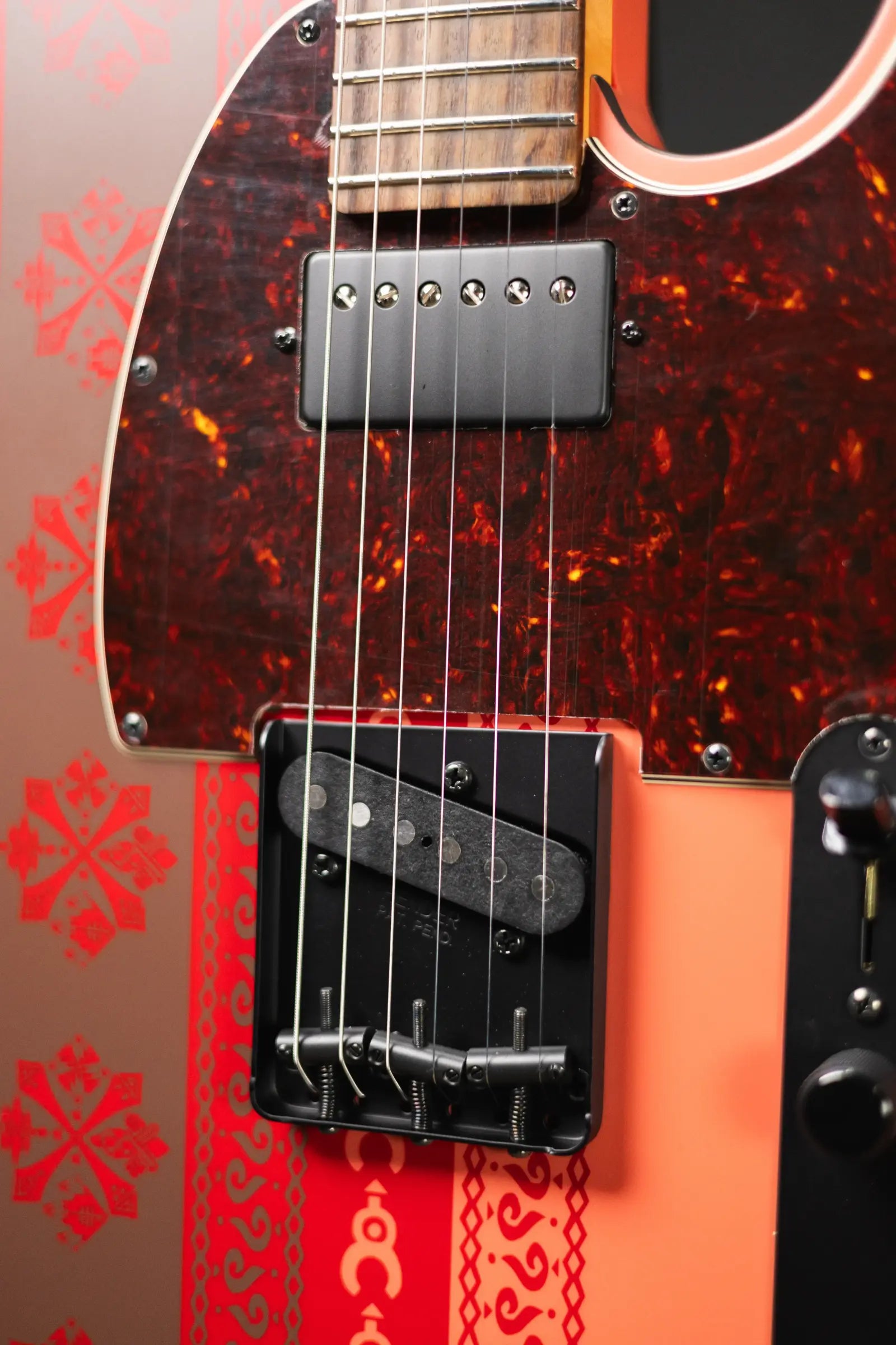 Fender Monster Hunter Rathalos Telecaster Electric Guitar - Rathalos Red with Hardshell Case