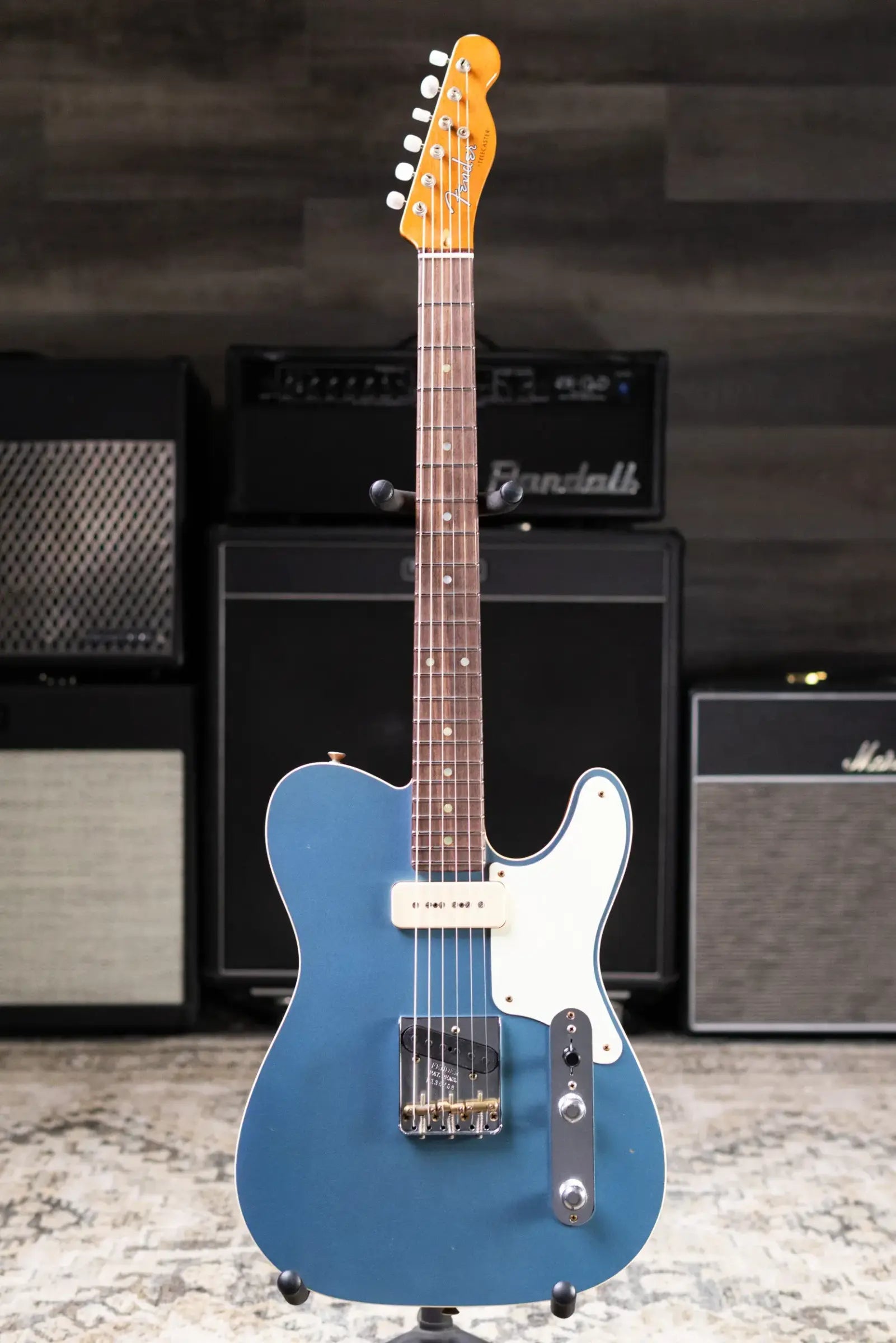 Fender NAMM 2025 #342 Custom Shop Set Neck Fiji Mahogany Telecaster Relic - Apprentice Built by Dan Gonzales - Aged Pelham Blue with Hardshell Case - Used