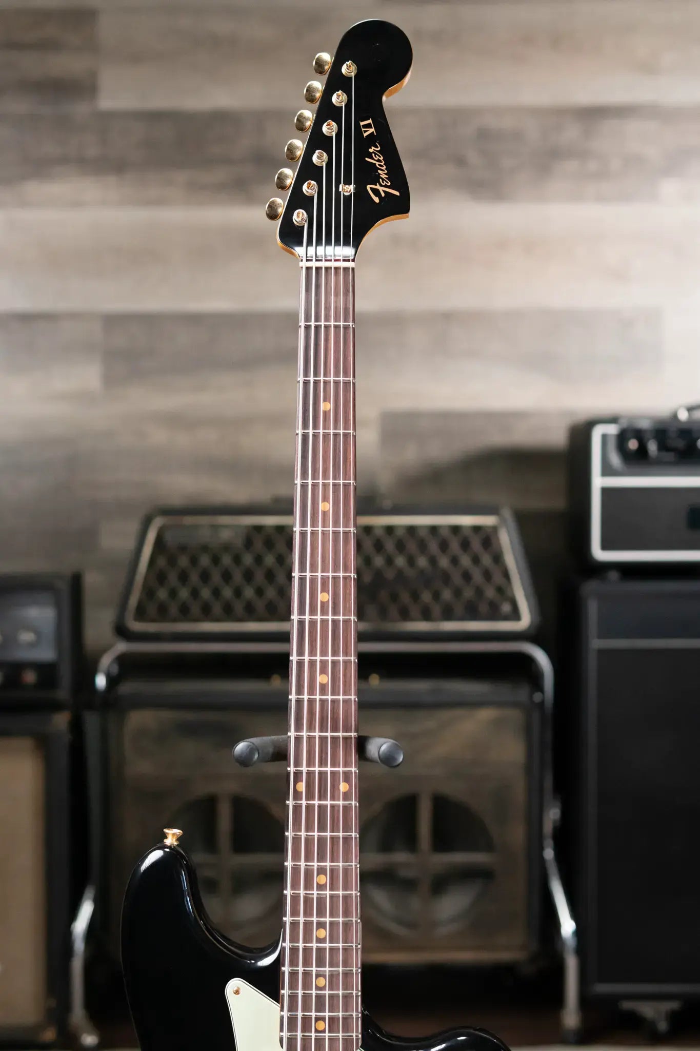 Fender NAMM 2025 #60 Custom Shop 1966 Bass VI Relic Time Machine Series Electric Bass - Black with Hardshell Case