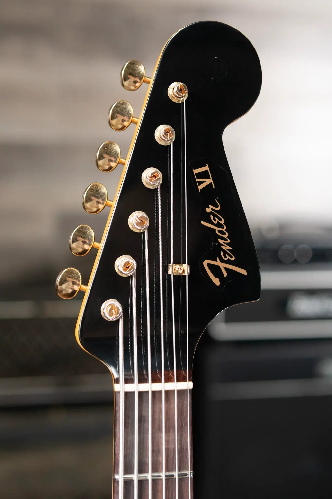 Fender NAMM 2025 #60 Custom Shop 1966 Bass VI Relic Time Machine Series Electric Bass - Black with Hardshell Case