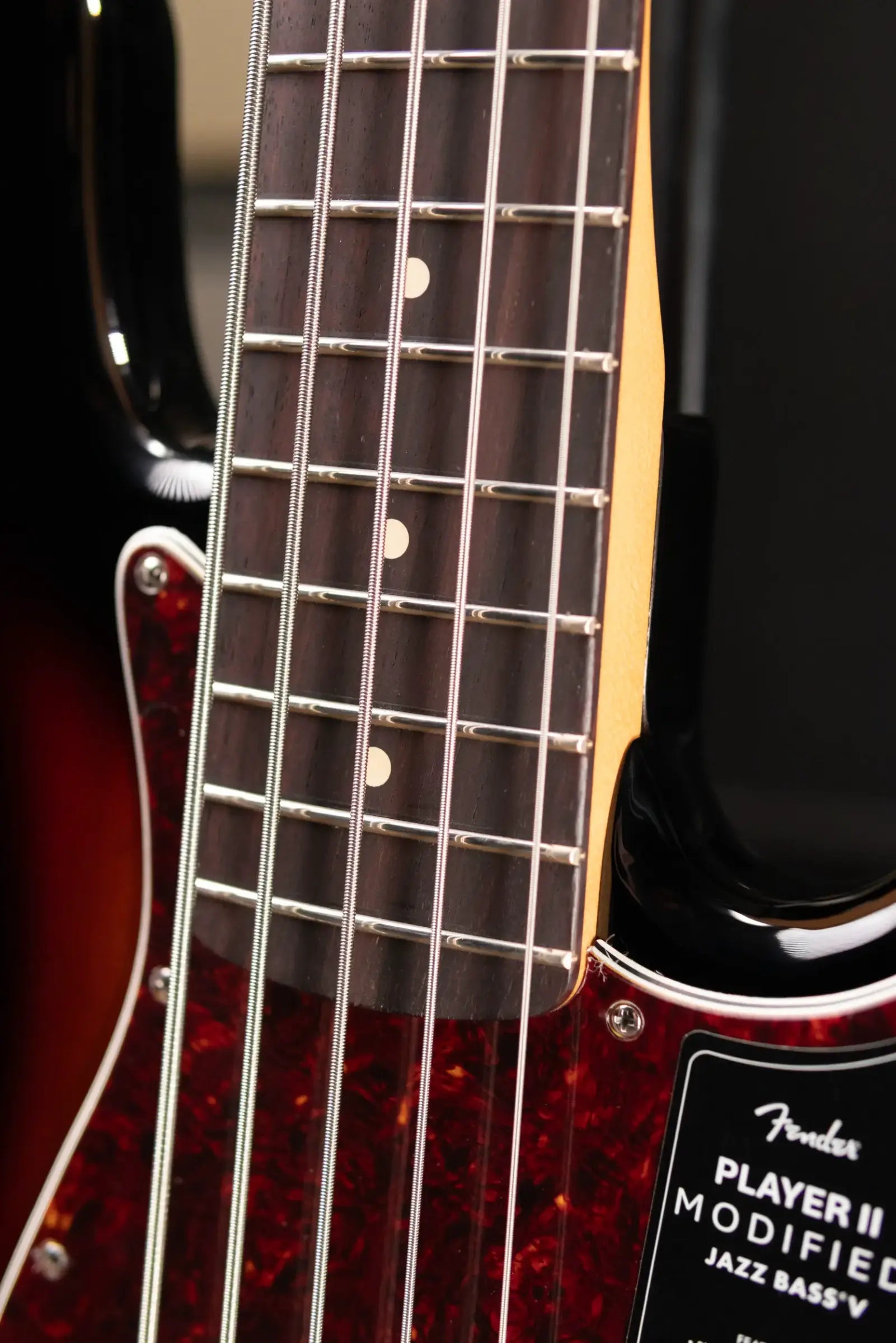 Fender Player II Modified Active Jazz Bass V, Rosewood Fingerboard - 3-Color Sunburst with Gig Bag