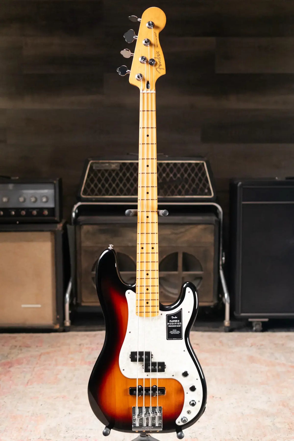 Fender Player II Modified Active Precision Bass - 3-Tone Sunburst with Gig Bag