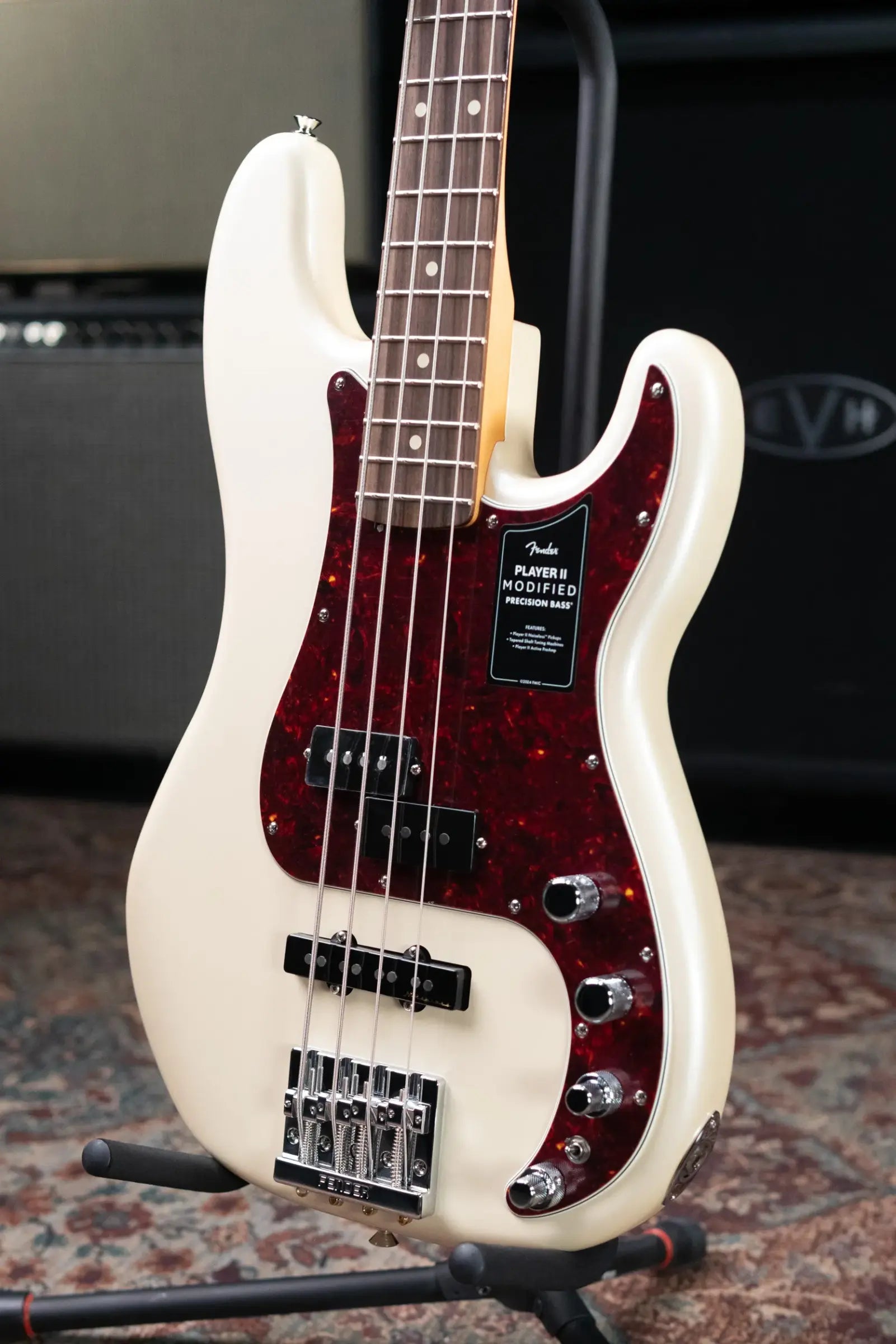Fender Player II Modified Active Precision Bass - Olympic Pearl with Gig Bag