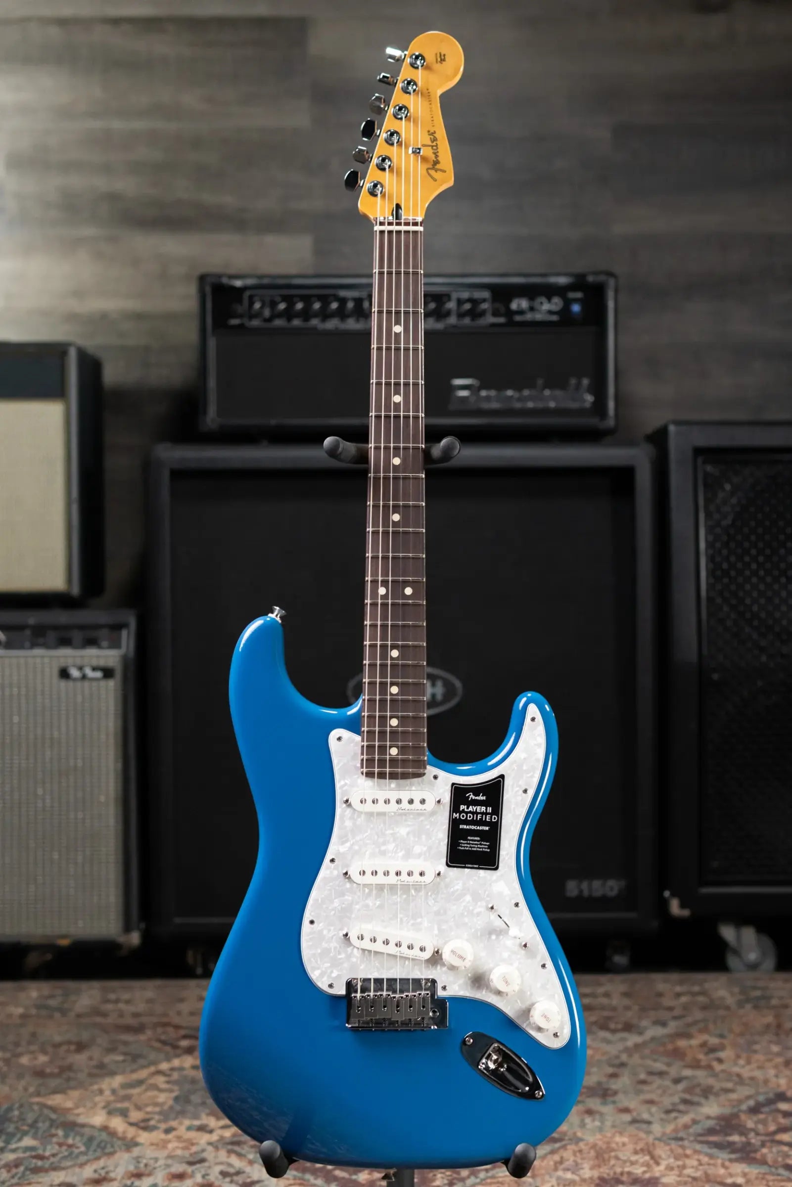 Fender Player II Modified Stratocaster Electric Guitar - Electric Blue with Gig Bag