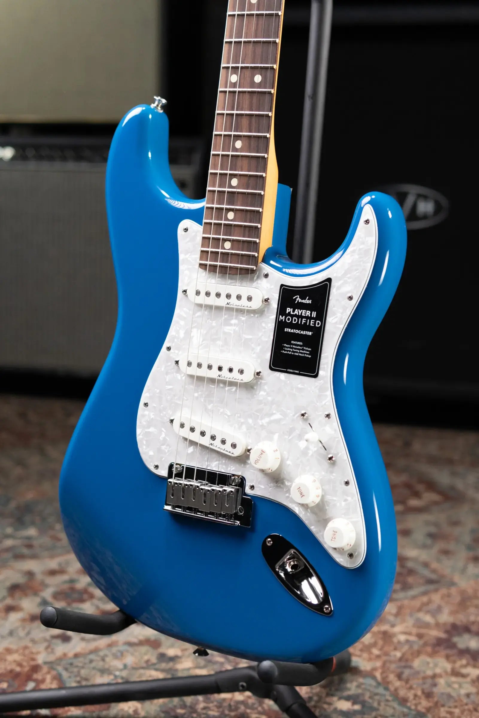 Fender Player II Modified Stratocaster Electric Guitar - Electric Blue with Gig Bag