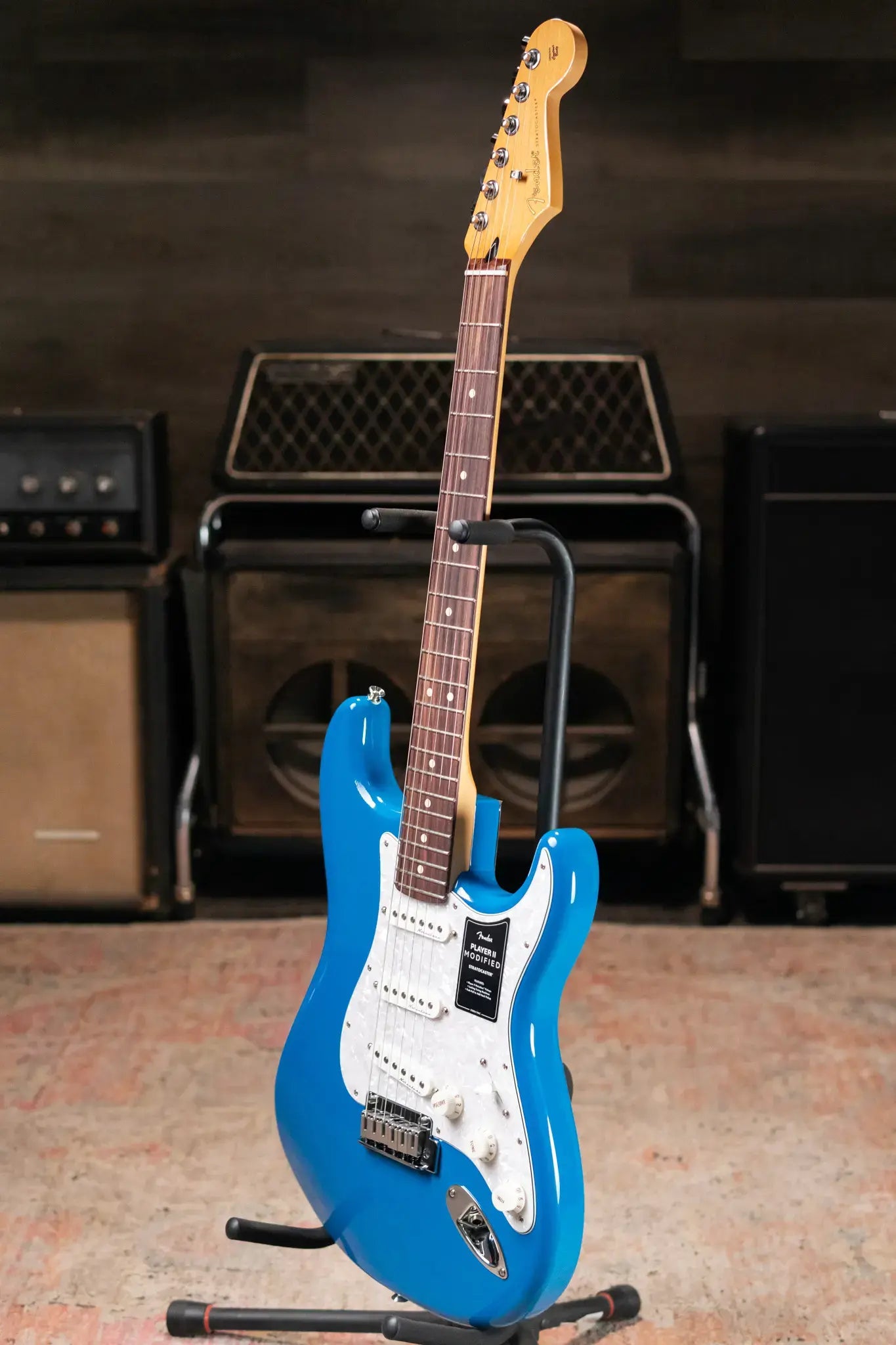 Fender Player II Modified Stratocaster Electric Guitar, Rosewood Fingerboard - Electric Blue with Deluxe Gig Bag