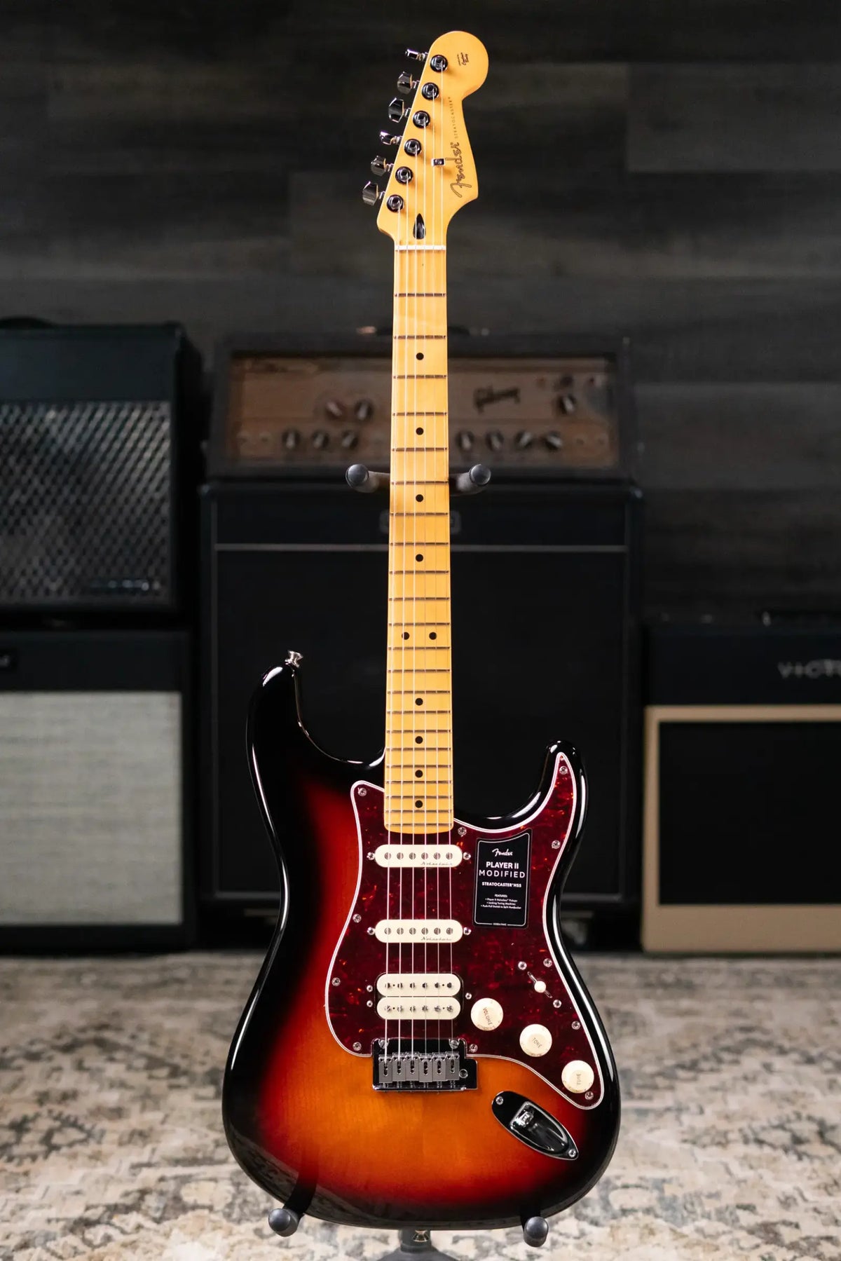Fender Player II Modified Stratocaster HSS Electric Guitar - 3-Color Sunburst with Gig Bag - Demo