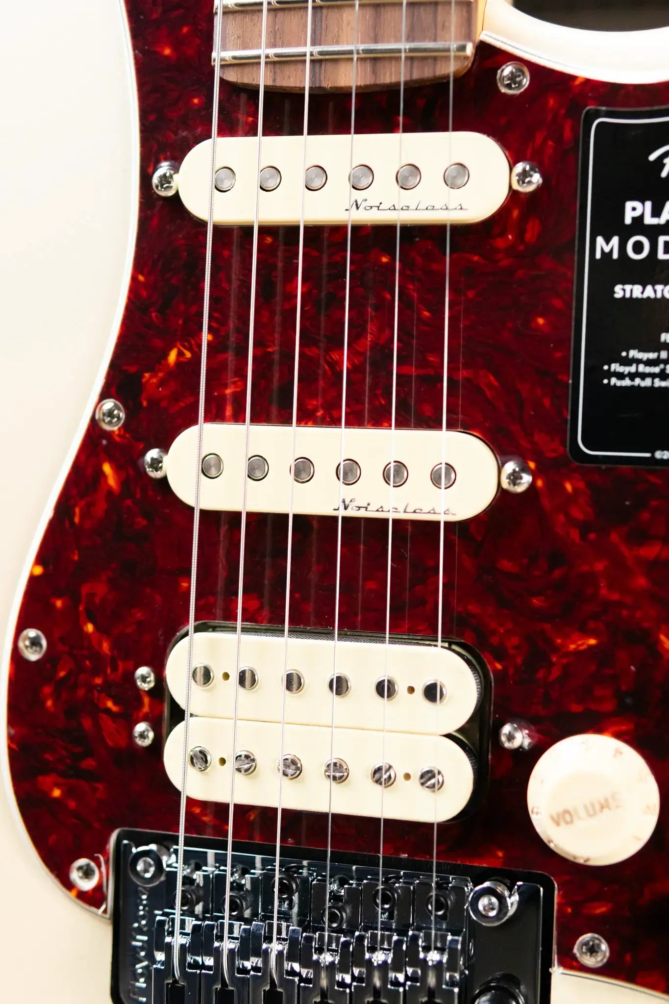 Fender Player II Modified Stratocaster HSS Floyd Rose Electric Guitar - Olympic Pearl with Gig Bag