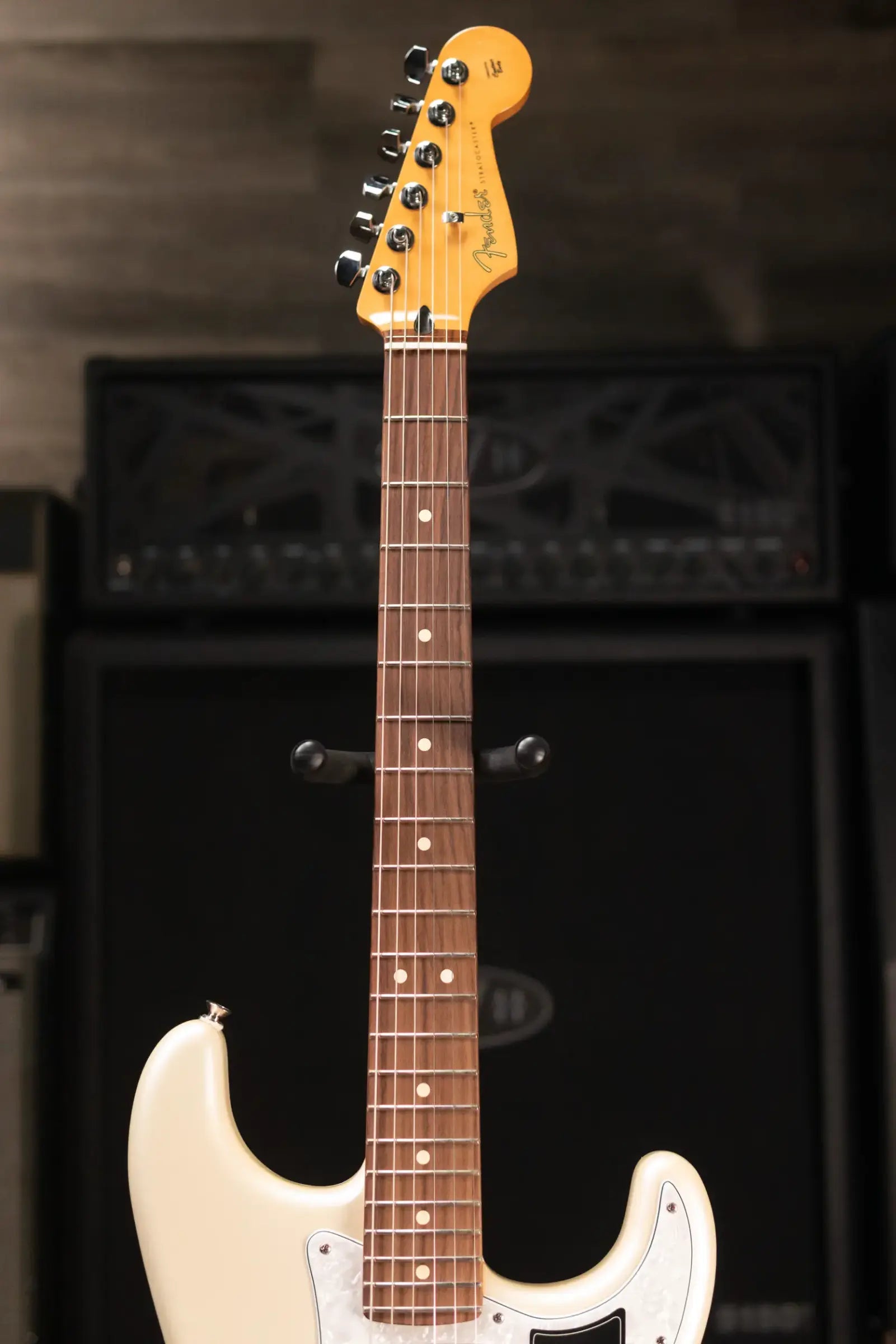 Fender Player II Modified Stratocaster, Rosewood Fingerboard Electric Guitar - Olympic Pearl with Deluxe Gig Bag