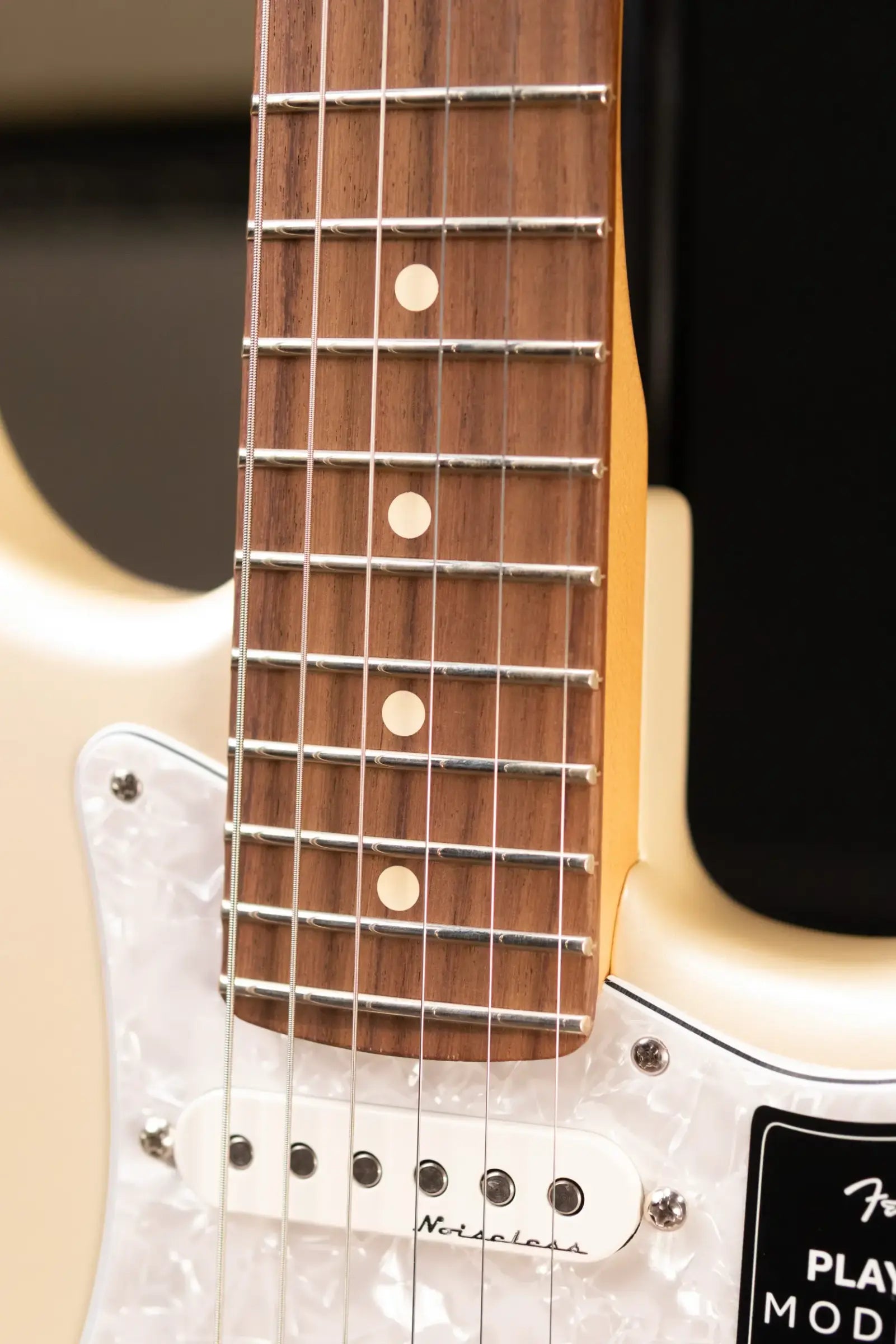 Fender Player II Modified Stratocaster, Rosewood Fingerboard Electric Guitar - Olympic Pearl with Deluxe Gig Bag