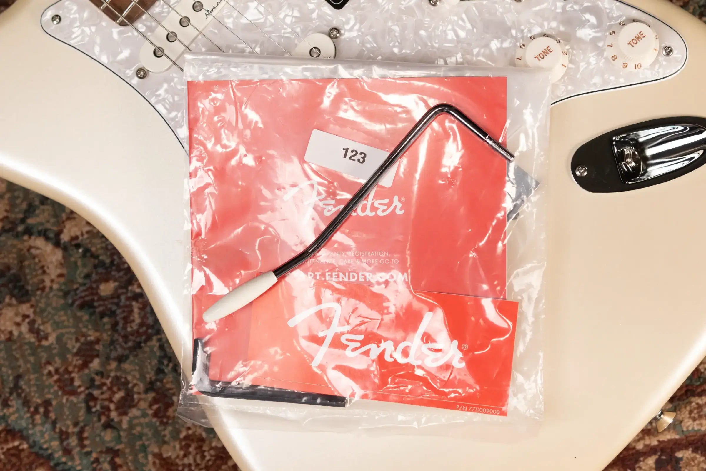Fender Player II Modified Stratocaster, Rosewood Fingerboard Electric Guitar - Olympic Pearl with Deluxe Gig Bag