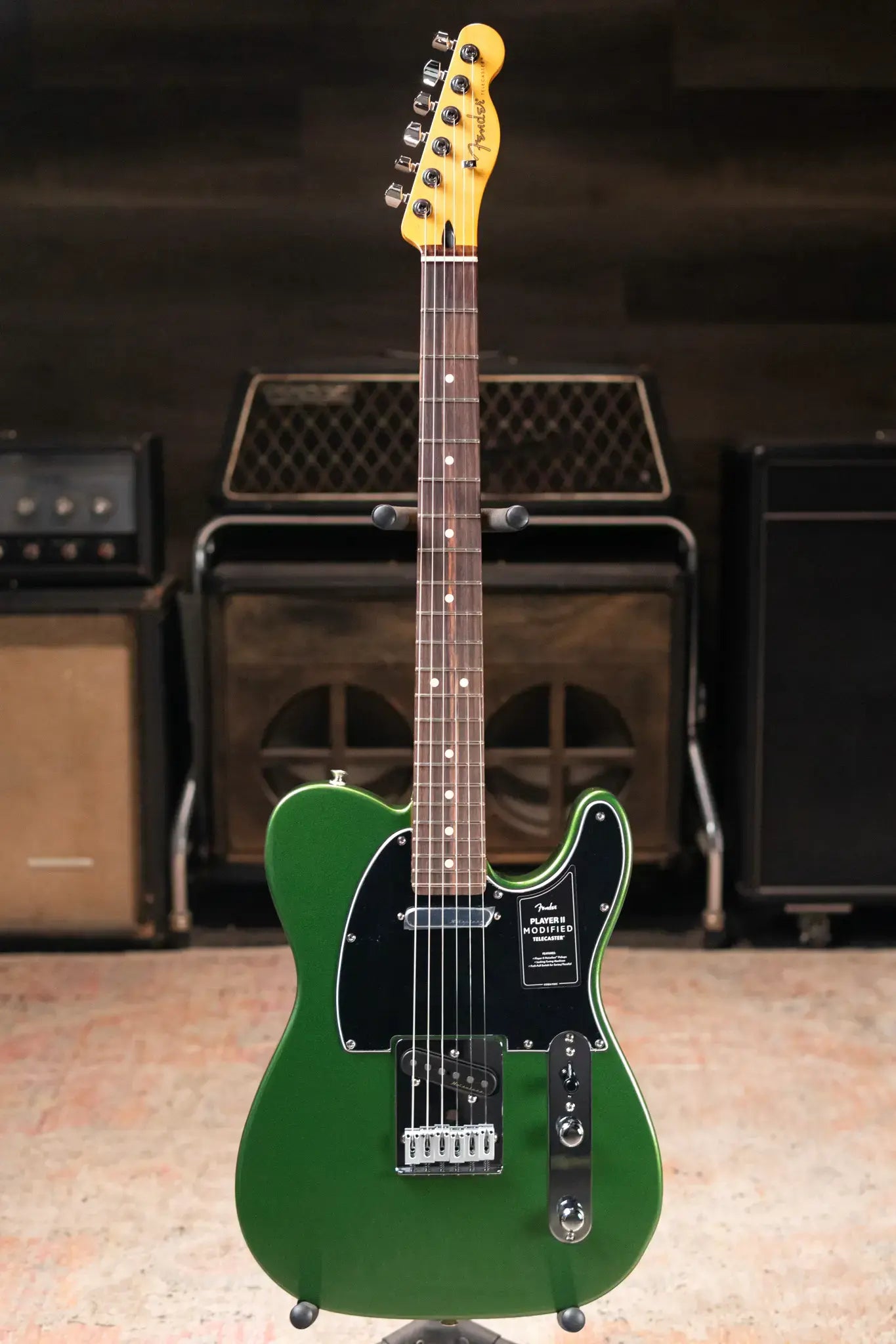 Fender Player II Modified Telecaster Electric Guitar - Harvest Green Metallic with Gig Bag
