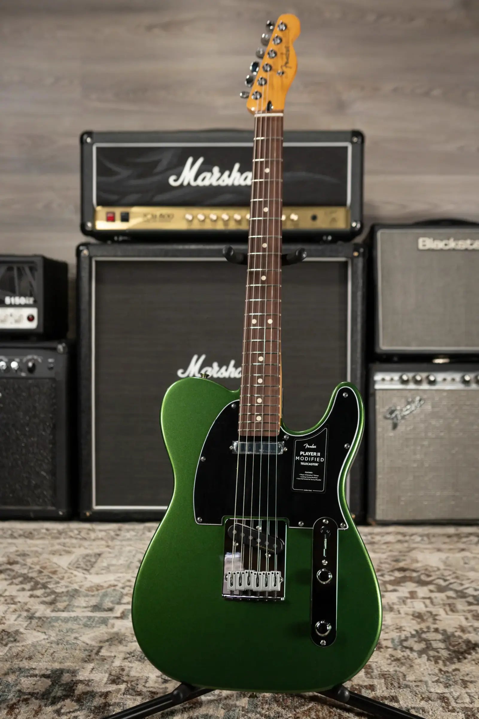 Fender Player II Modified Telecaster Electric Guitar - Harvest Green Metallic with Gig Bag