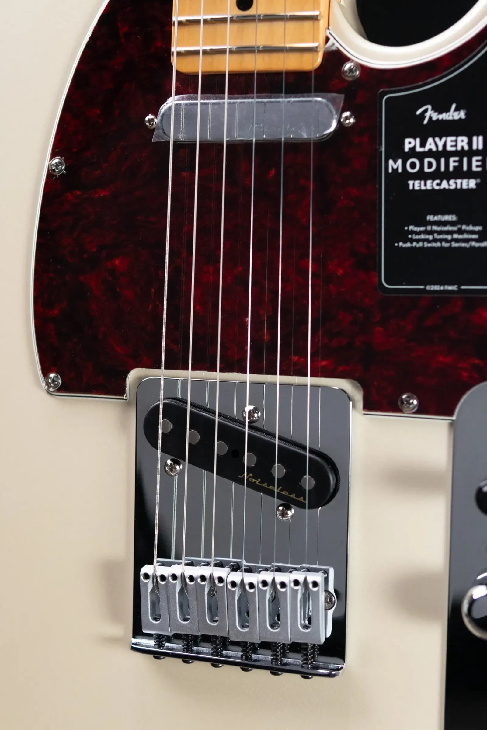 Fender Player II Modified Telecaster Electric Guitar - Olympic Pearl with Gig Bag