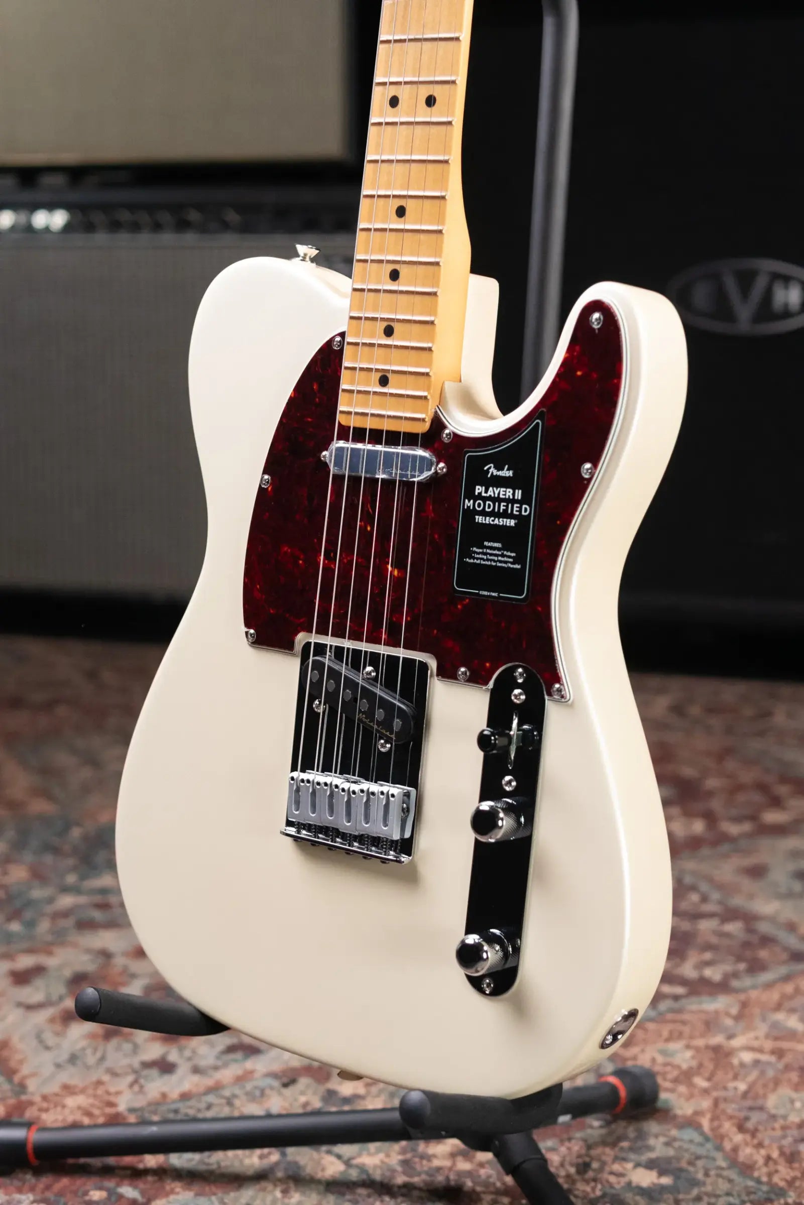 Fender Player II Modified Telecaster Electric Guitar - Olympic Pearl with Gig Bag