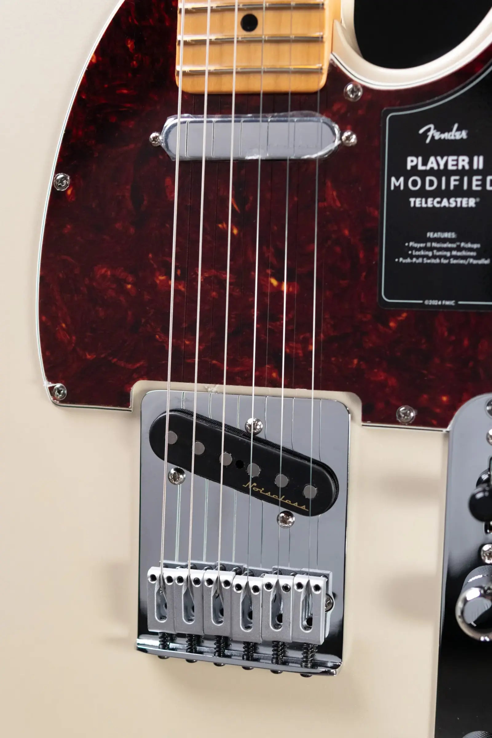 Fender Player II Modified Telecaster Electric Guitar - Olympic Pearl with Gig Bag