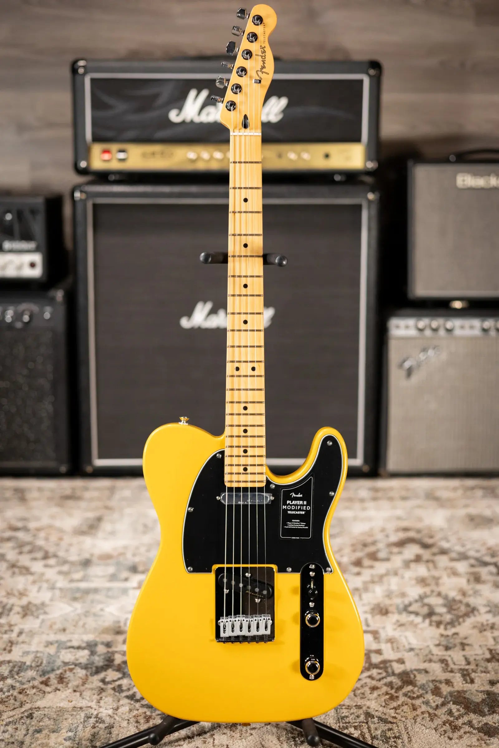 Fender Player II Modified Telecaster Electric Guitar - Sunshine Yellow with Gig Bag