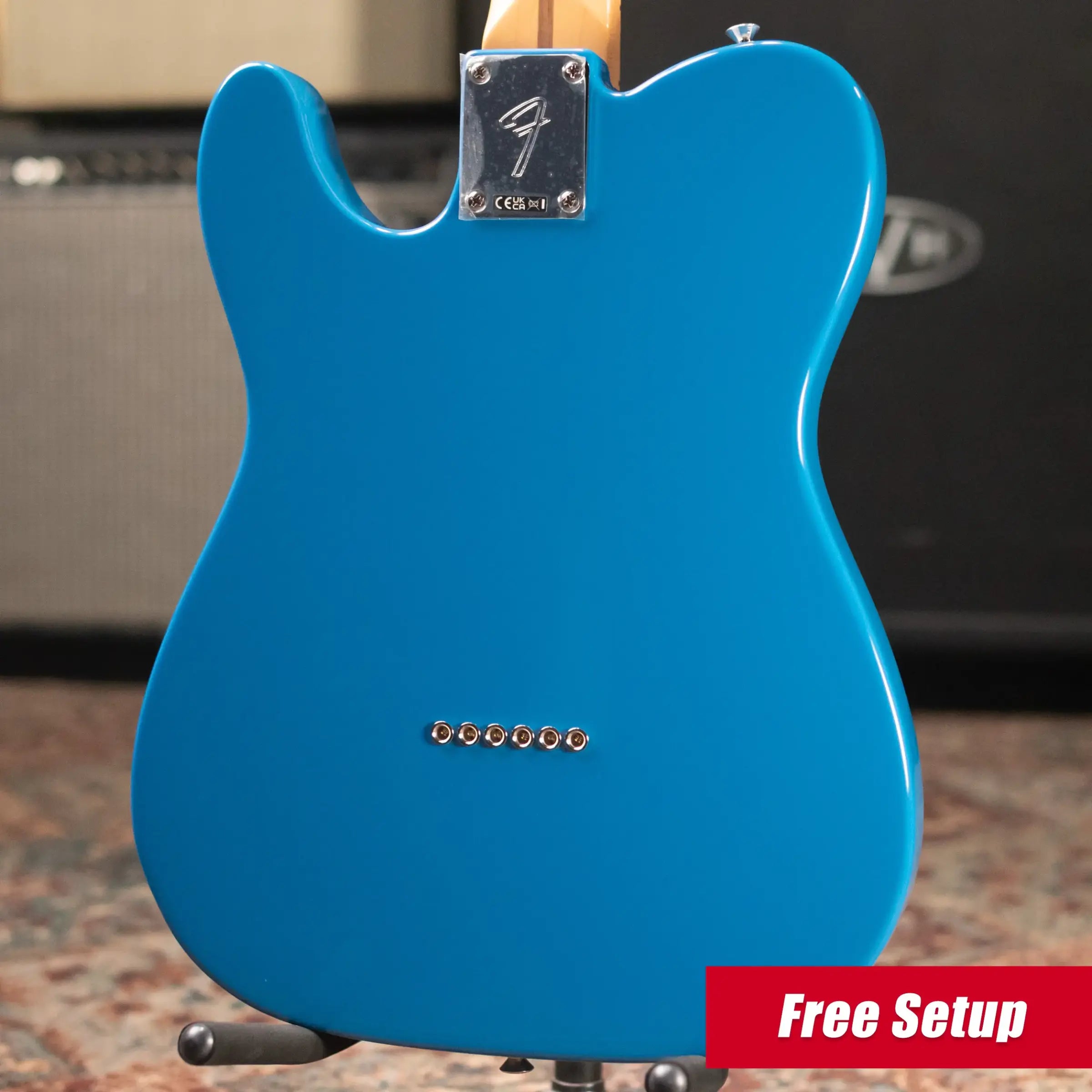 Fender Player II Modified Telecaster, Maple Fingerboard Electric Guitar - Electric Blue with Deluxe Gig Bag