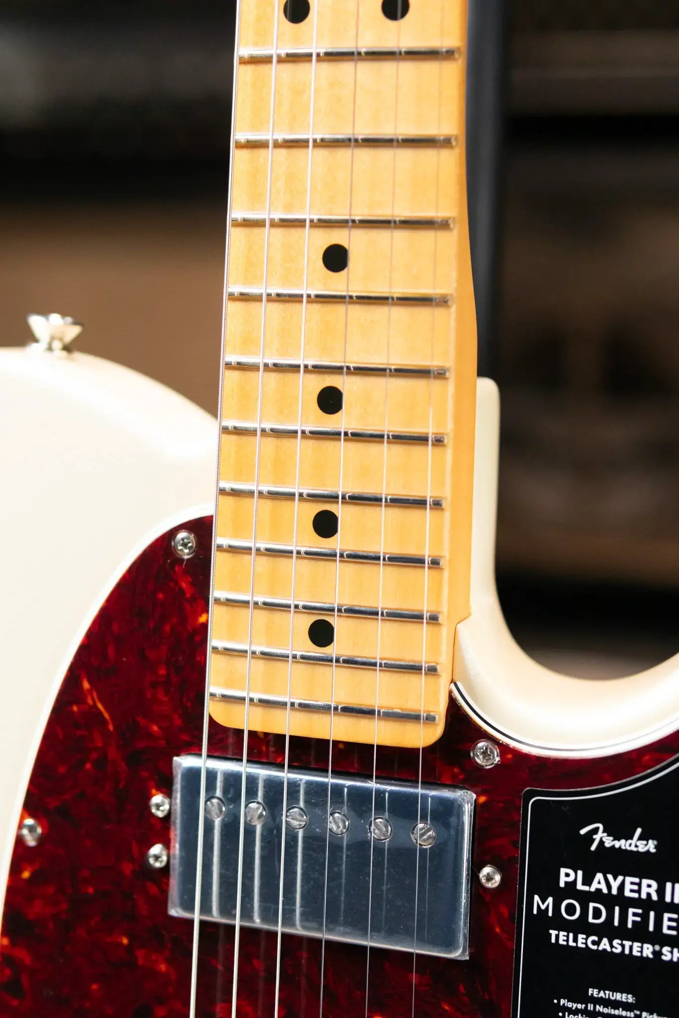 Fender Player II Modified Telecaster SH, Maple Fingerboard Electric Guitar - Olympic Pearl with Deluxe Gig Bag