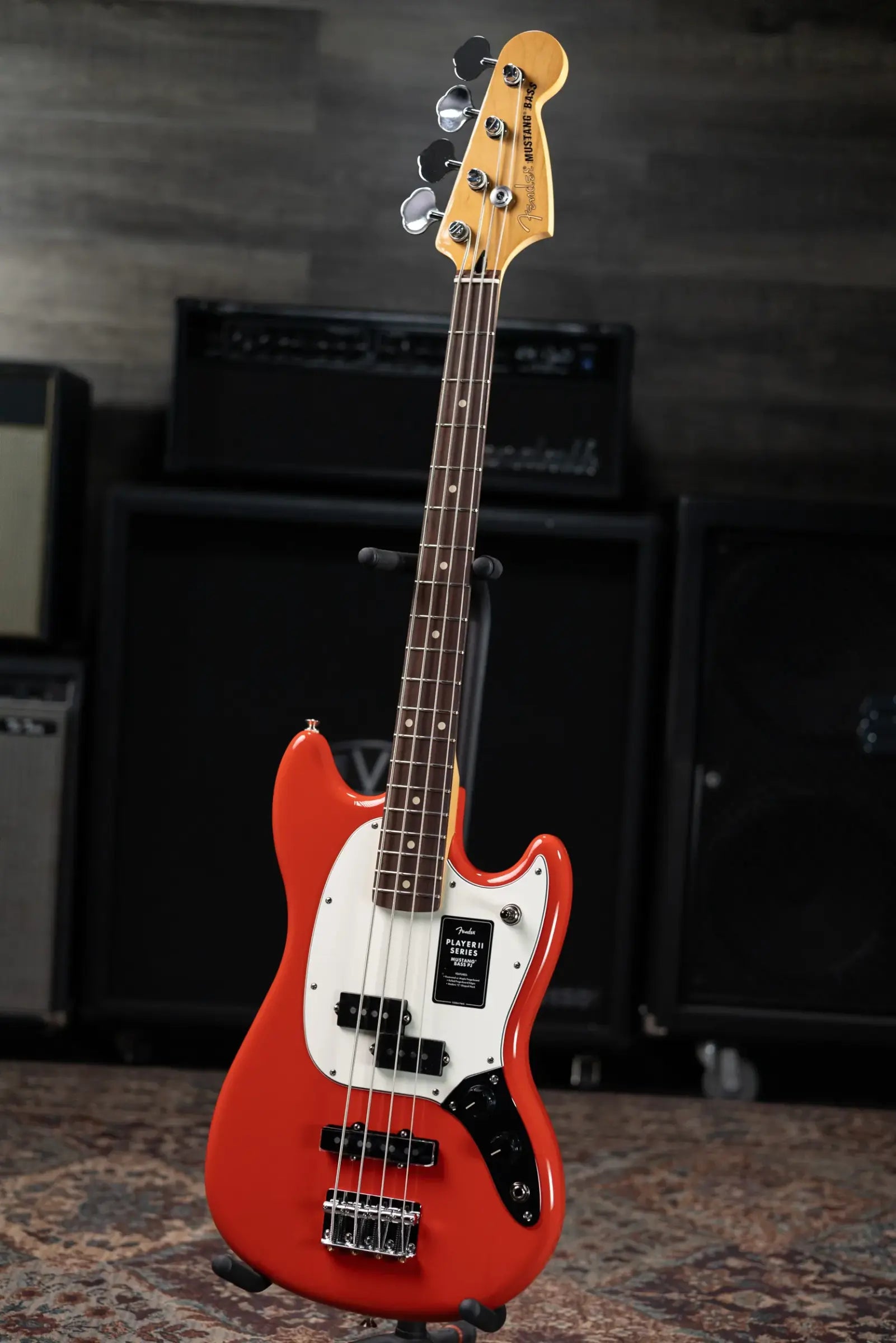 Fender Player II Mustang Bass PJ - Coral Red