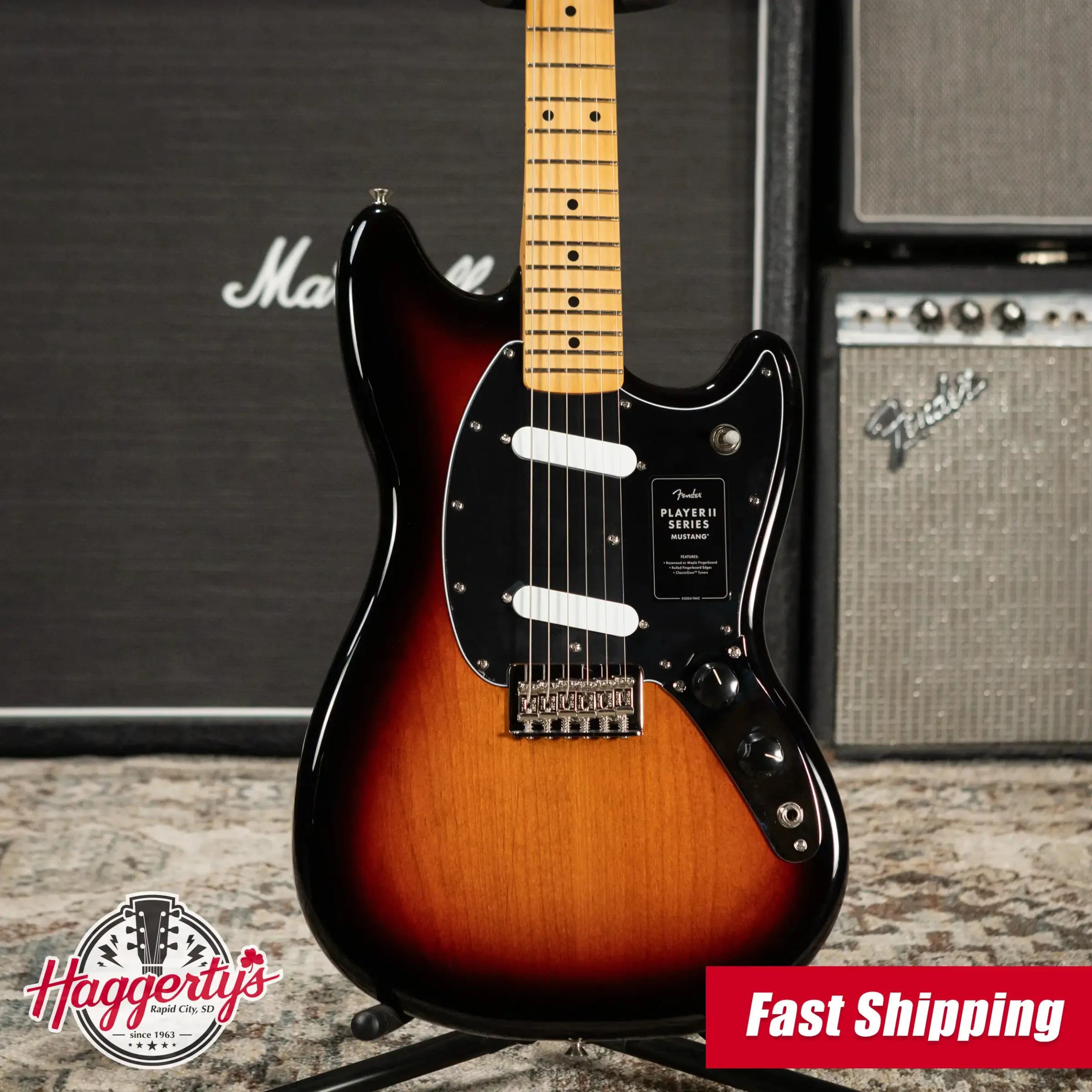 Fender Player II Mustang Electric Guitar - 3-Color Sunburst