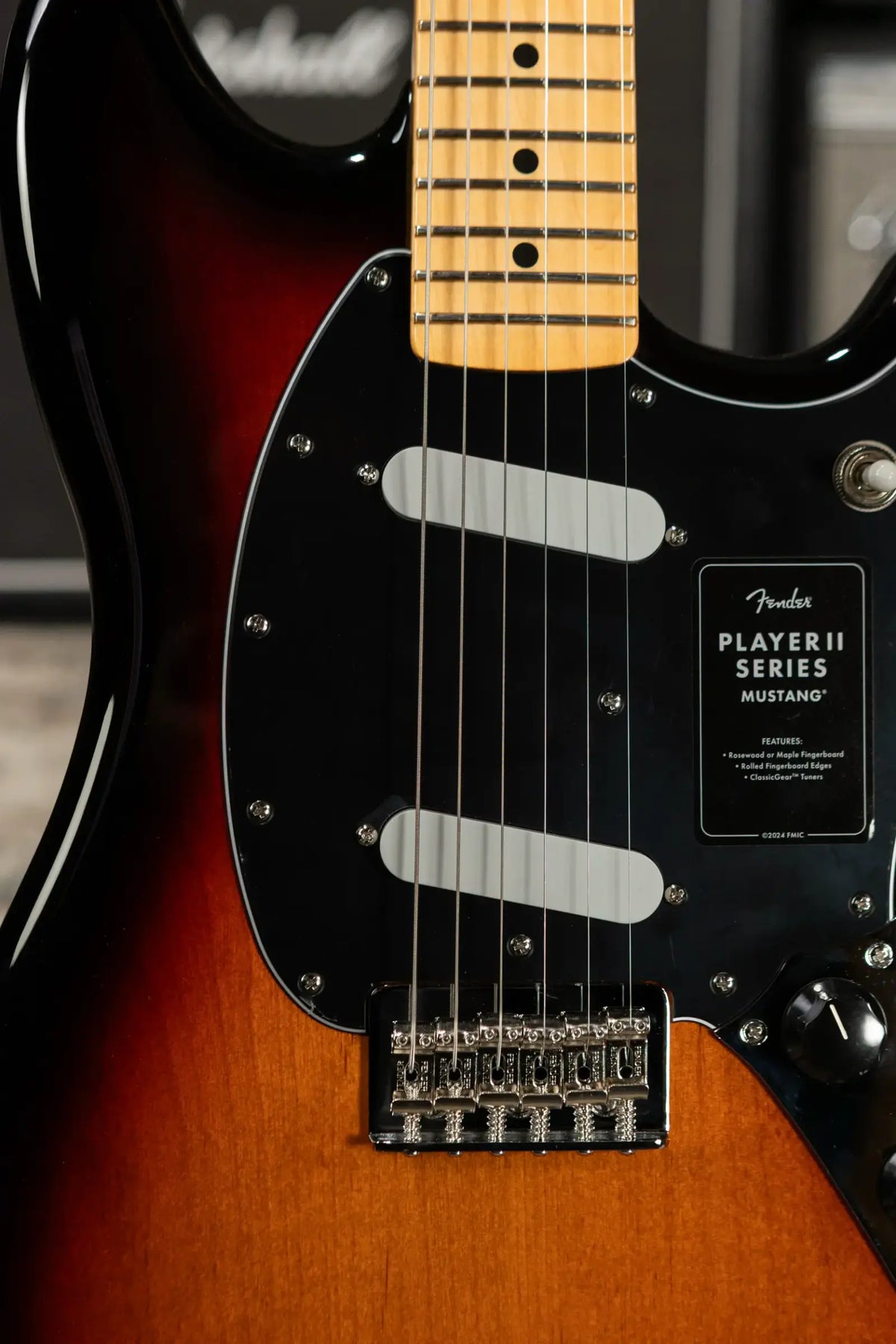 Fender Player II Mustang Electric Guitar - 3-Color Sunburst - Demo