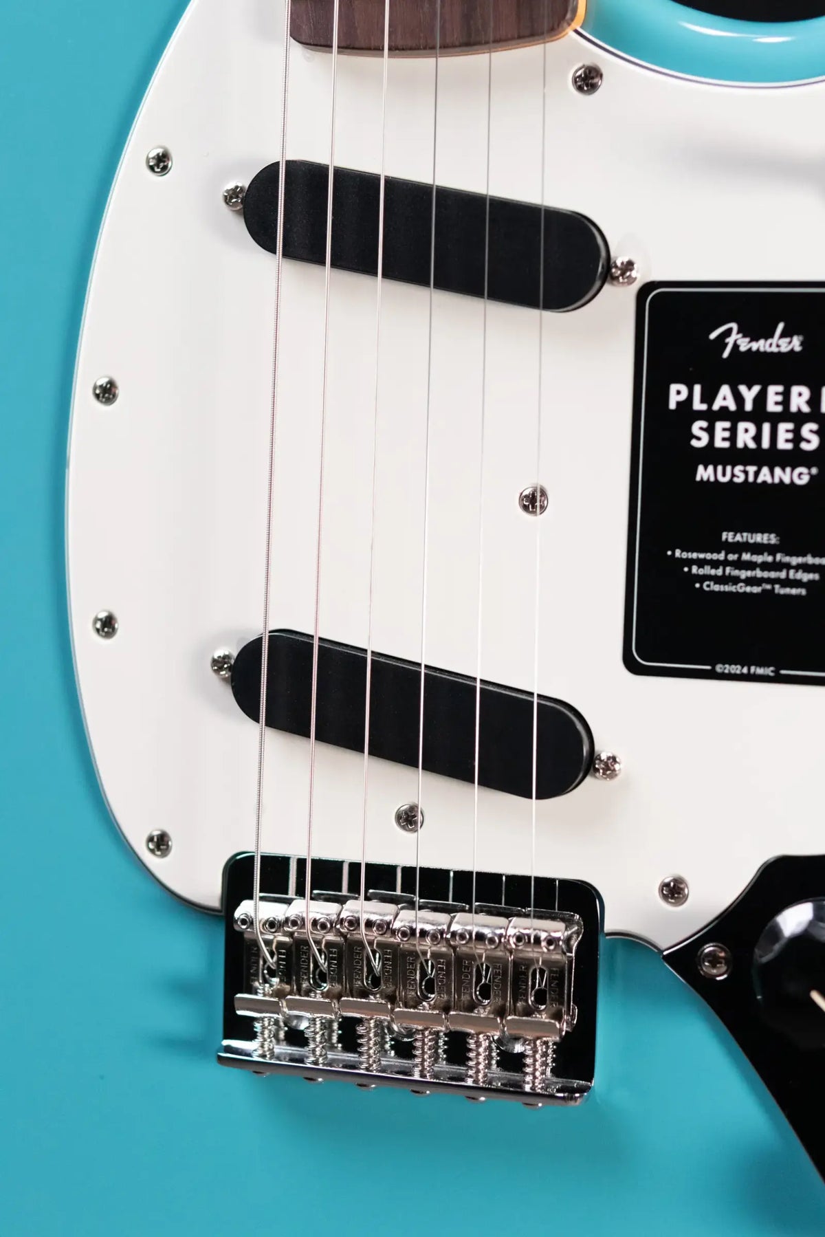 Fender Player II Mustang Electric Guitar - Aquatone Blue
