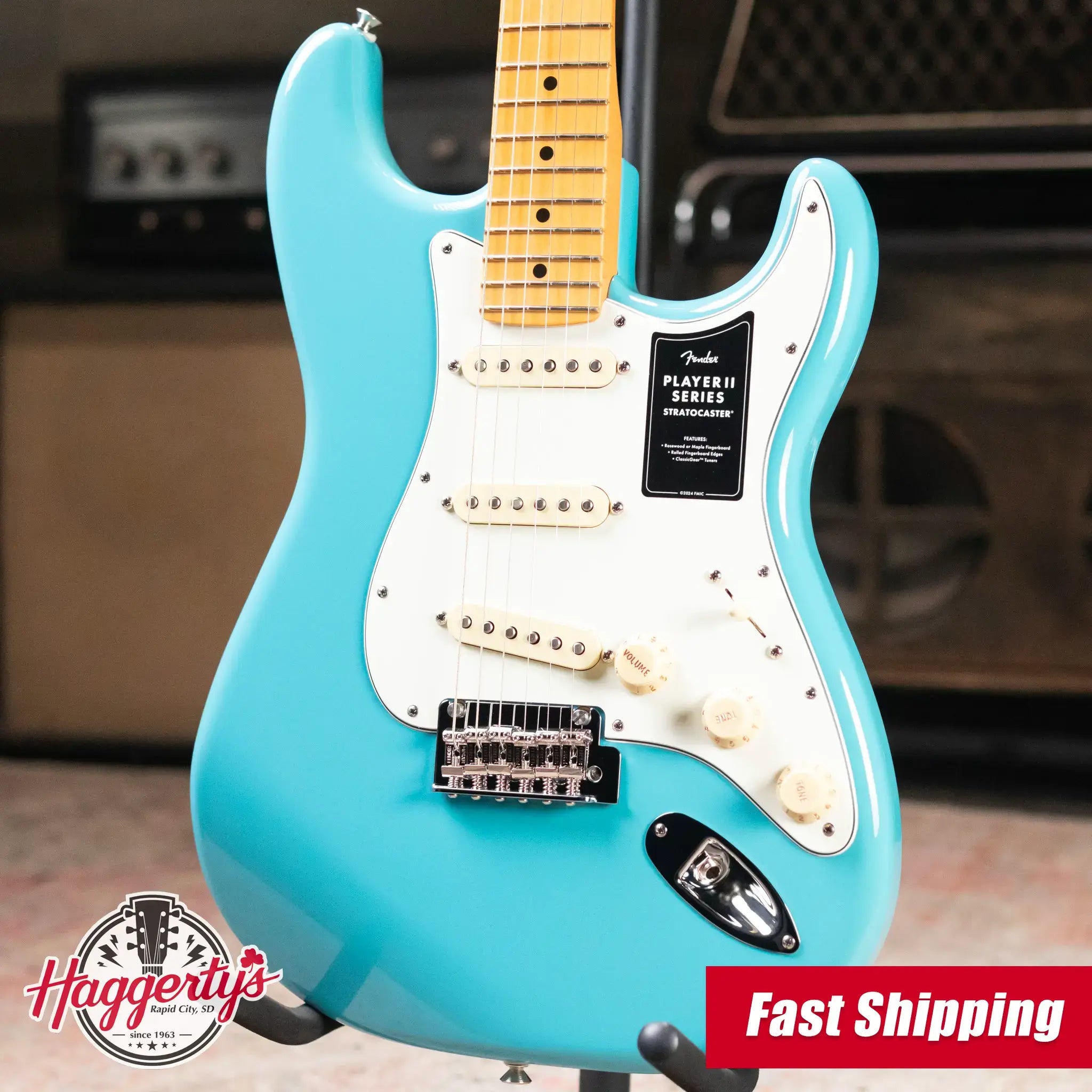 Fender Player II Stratocaster Electric Guitar - Aquatone Blue