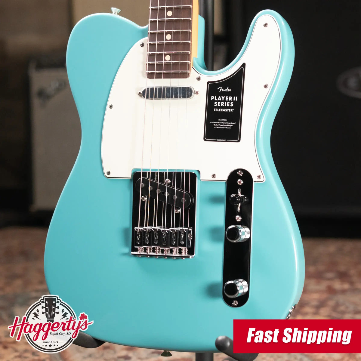 Fender Player II Telecaster Electric Guitar - Aquatone Blue - Demo