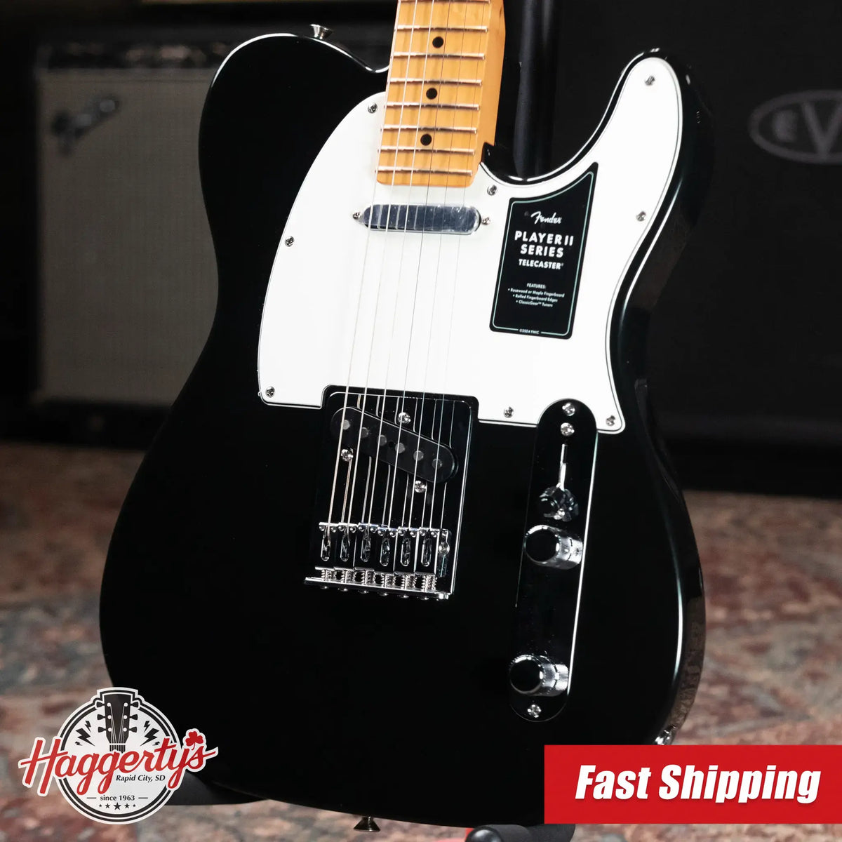 Fender Player II Telecaster Electric Guitar - Black - Demo
