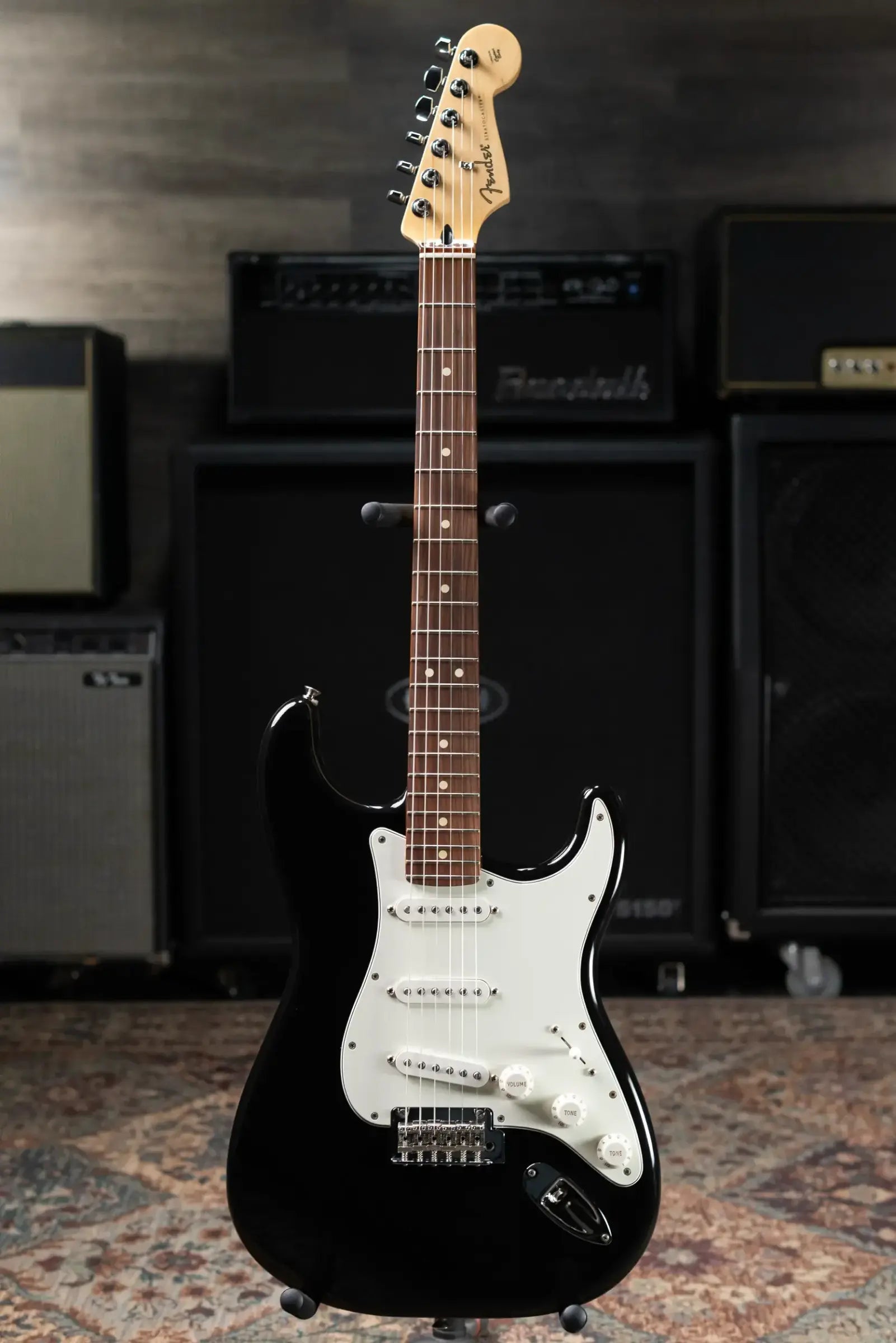 Fender Player Stratocaster Electric Guitar - Black with Hardshell Case - Used