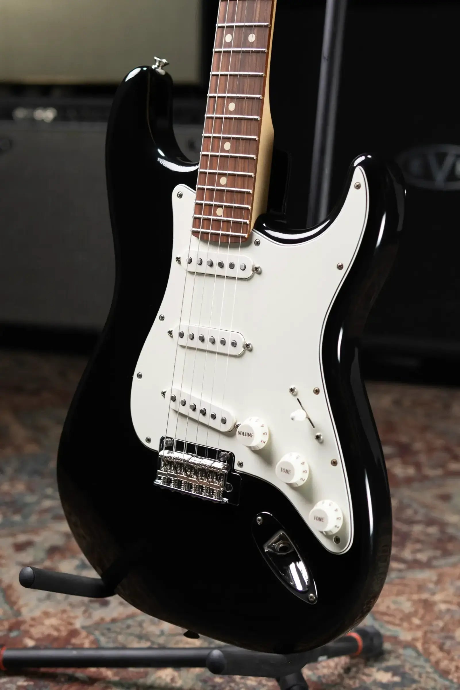 Fender Player Stratocaster Electric Guitar - Black with Hardshell Case - Used