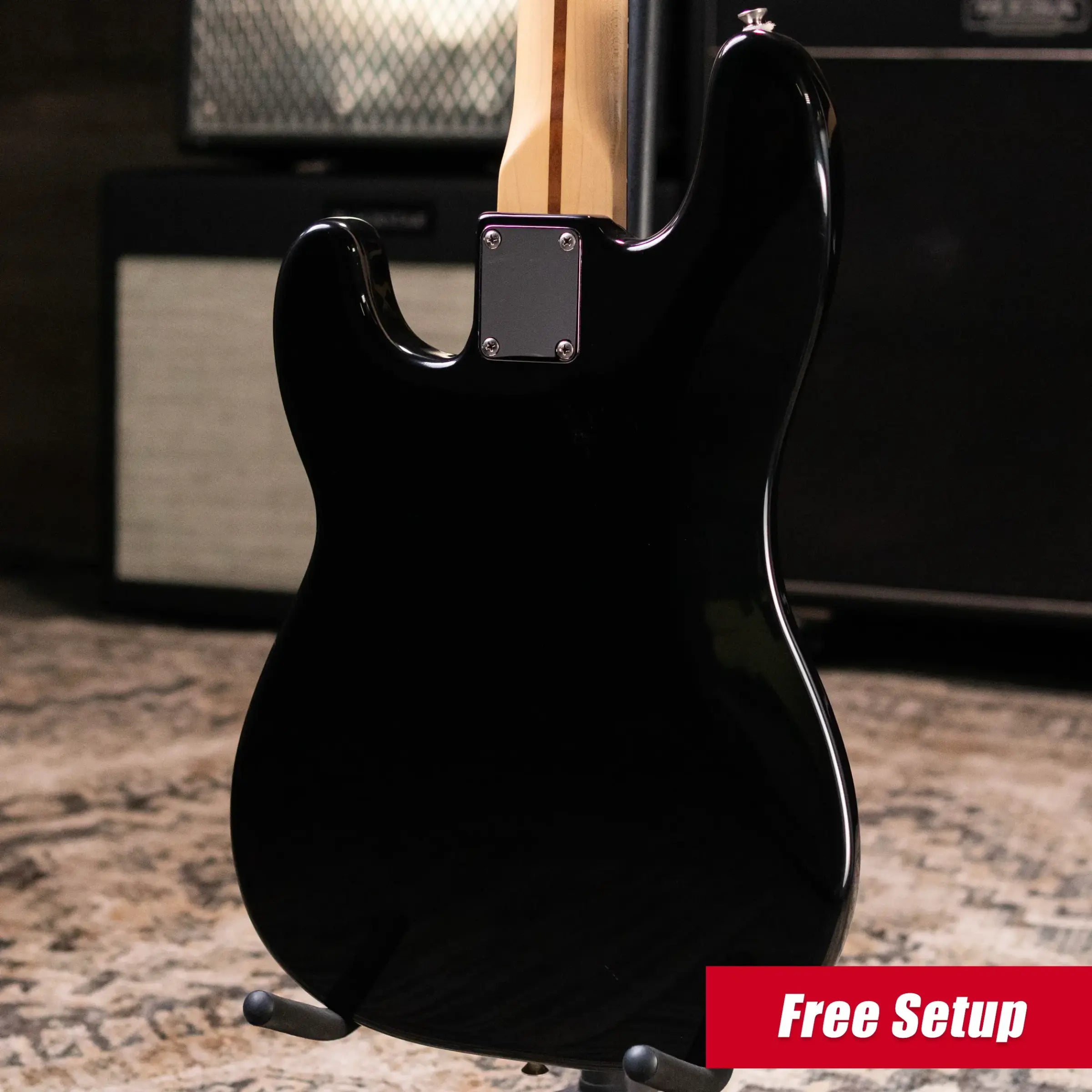 Fender 1996 Standard Precision Bass Guitar Black with Gig Bag - Used