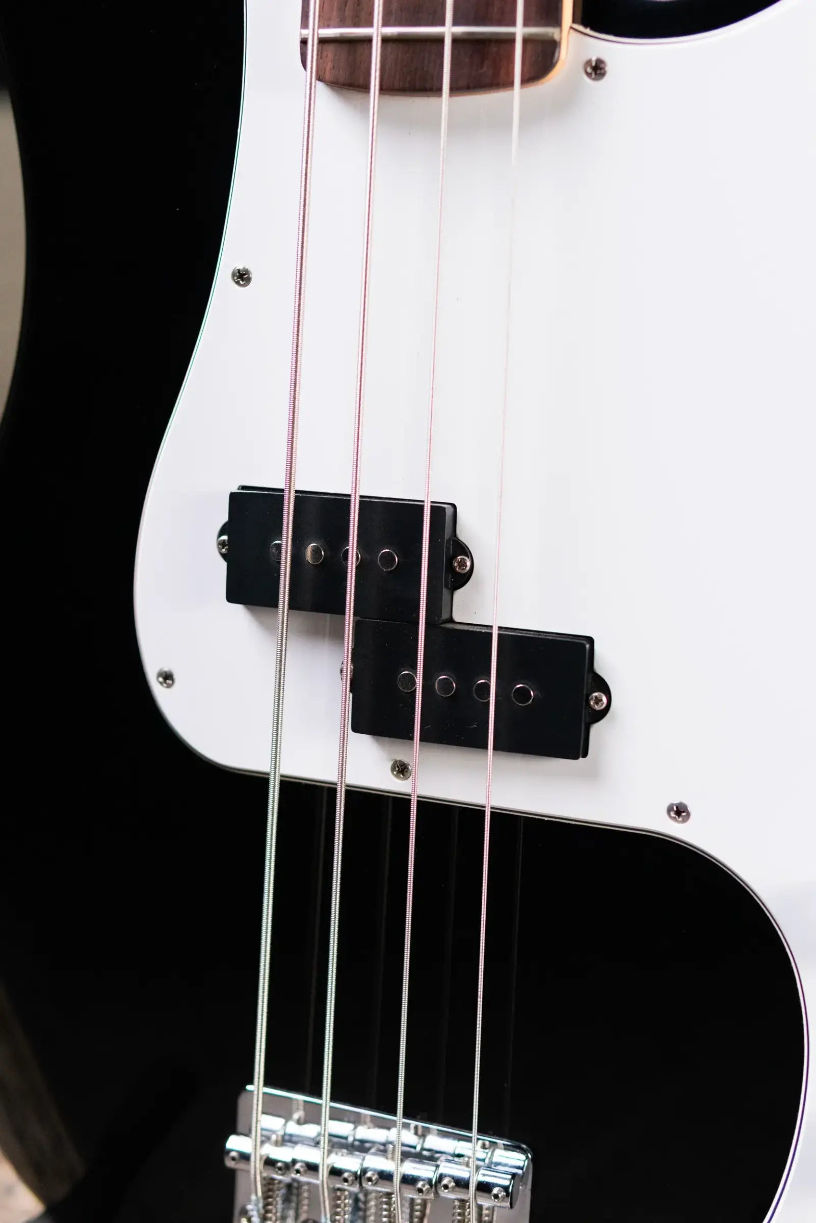 Fender 1996 Standard Precision Bass Guitar Black with Gig Bag - Used