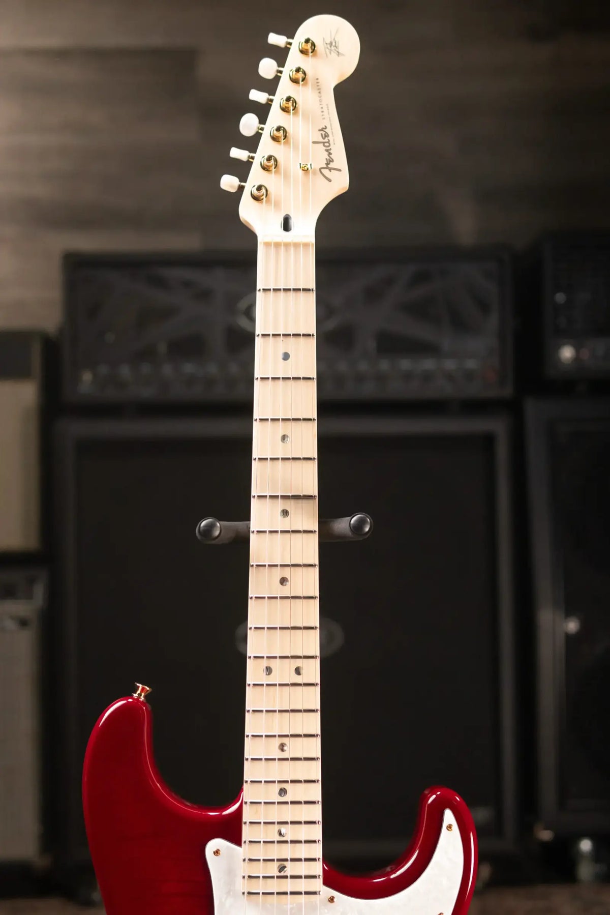 Fender Richie Kotzen Stratocaster, Maple Fingerboard Electric Guitar - Transparent Red Burst with Gig Bag - Demo