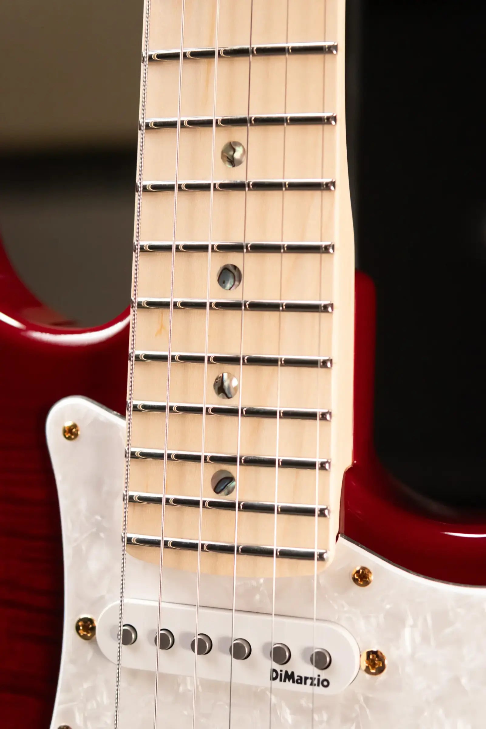 Fender Richie Kotzen Stratocaster, Maple Fingerboard Electric Guitar - Transparent Red Burst with Gig Bag