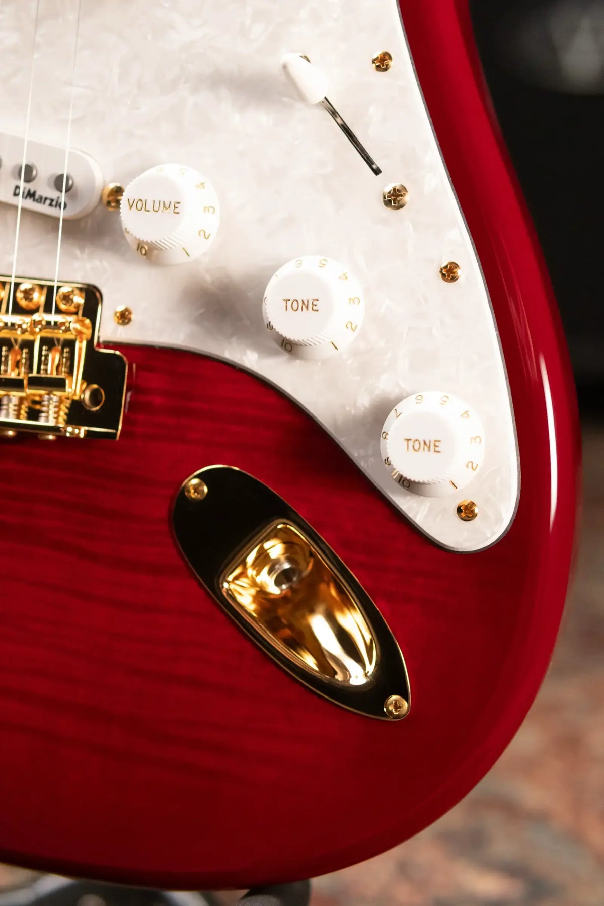 Fender Richie Kotzen Stratocaster, Maple Fingerboard Electric Guitar - Transparent Red Burst with Gig Bag - Demo